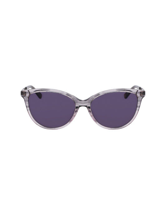 Anne Klein Anne Klein Grey Gradient Uplifting Rectangle Sunglasses