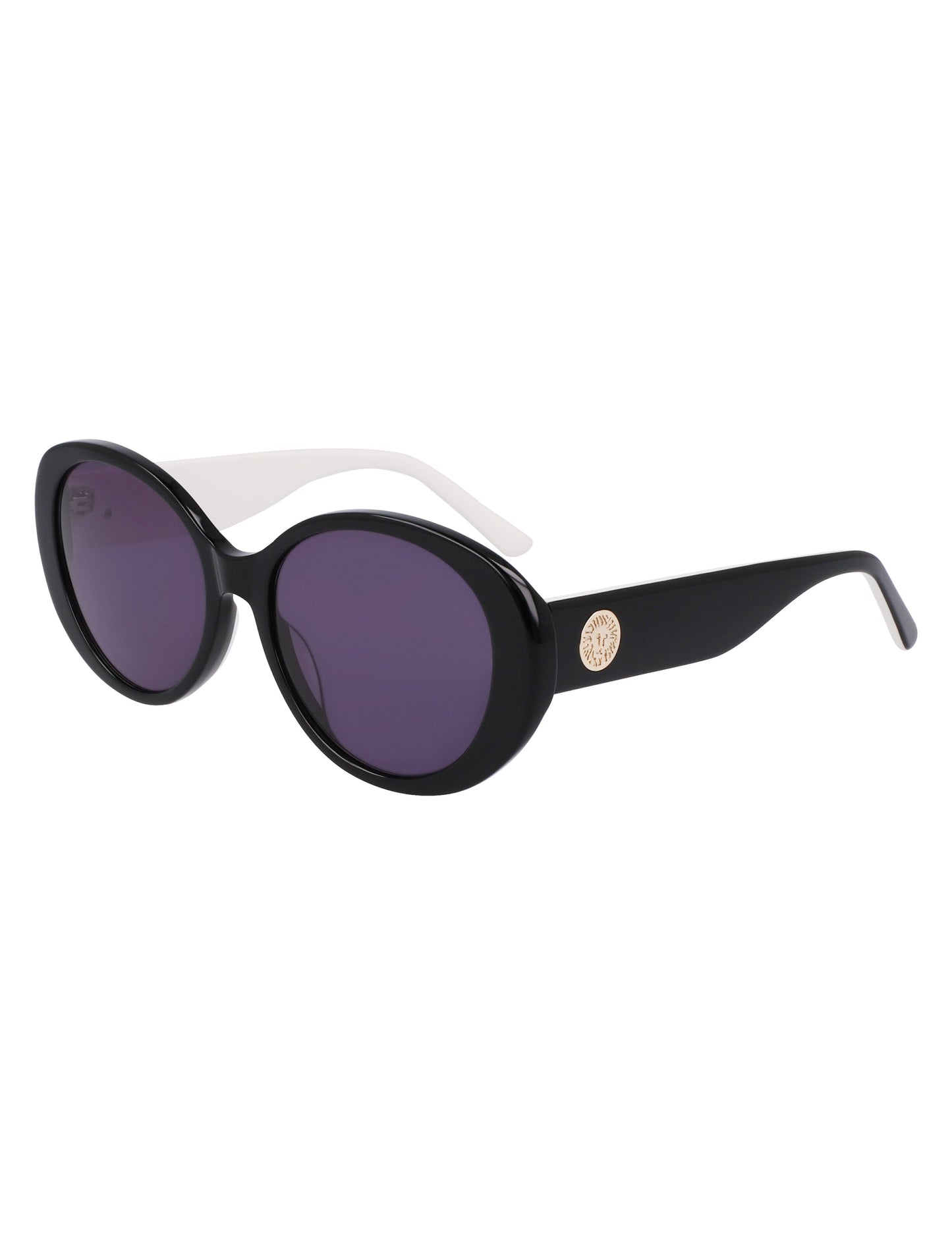Anne Klein Anne Klein Black Glamorous Oval Sunglasses