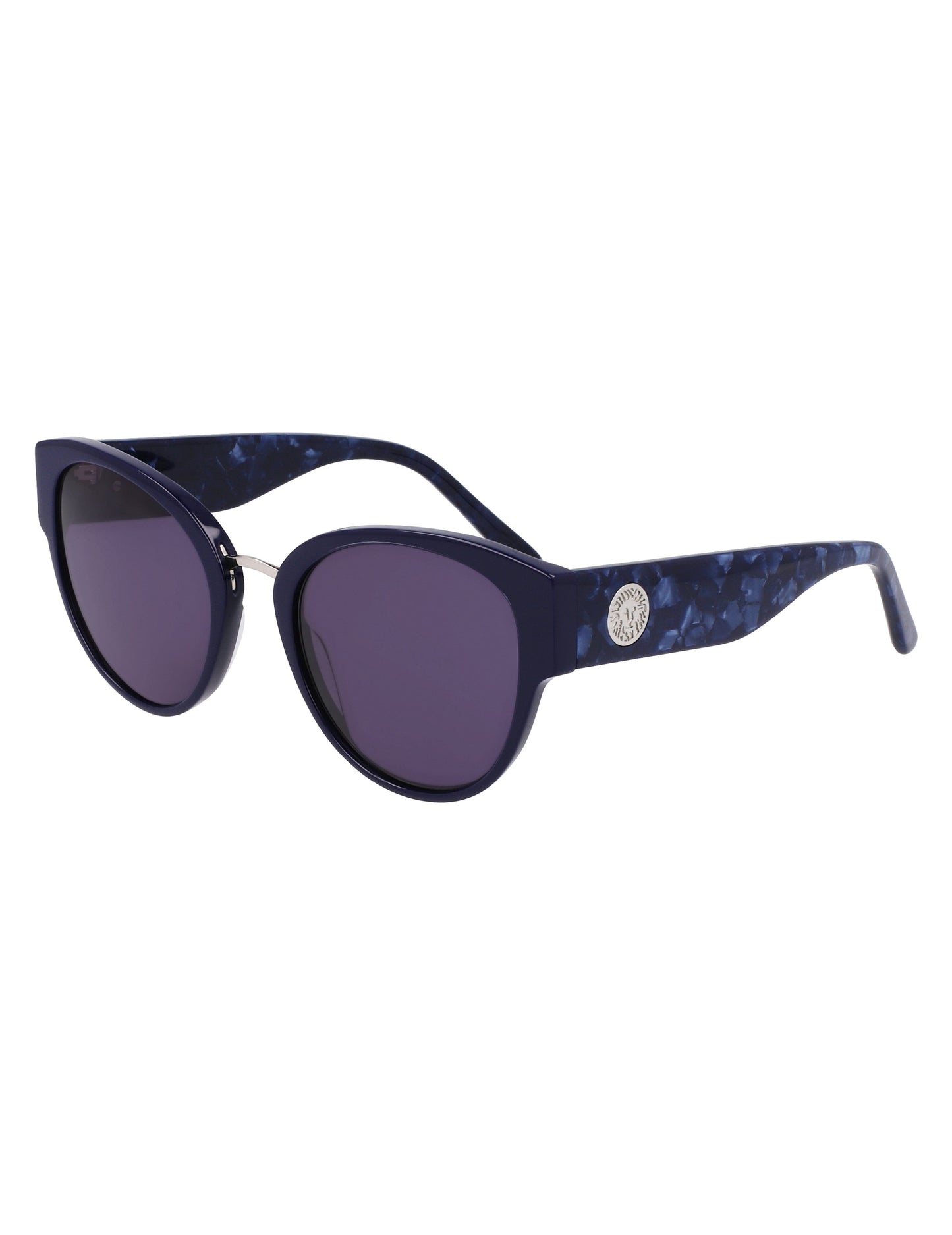Anne Klein Anne Klein Navy Chic Rounded Cat-Eye Sunglasses