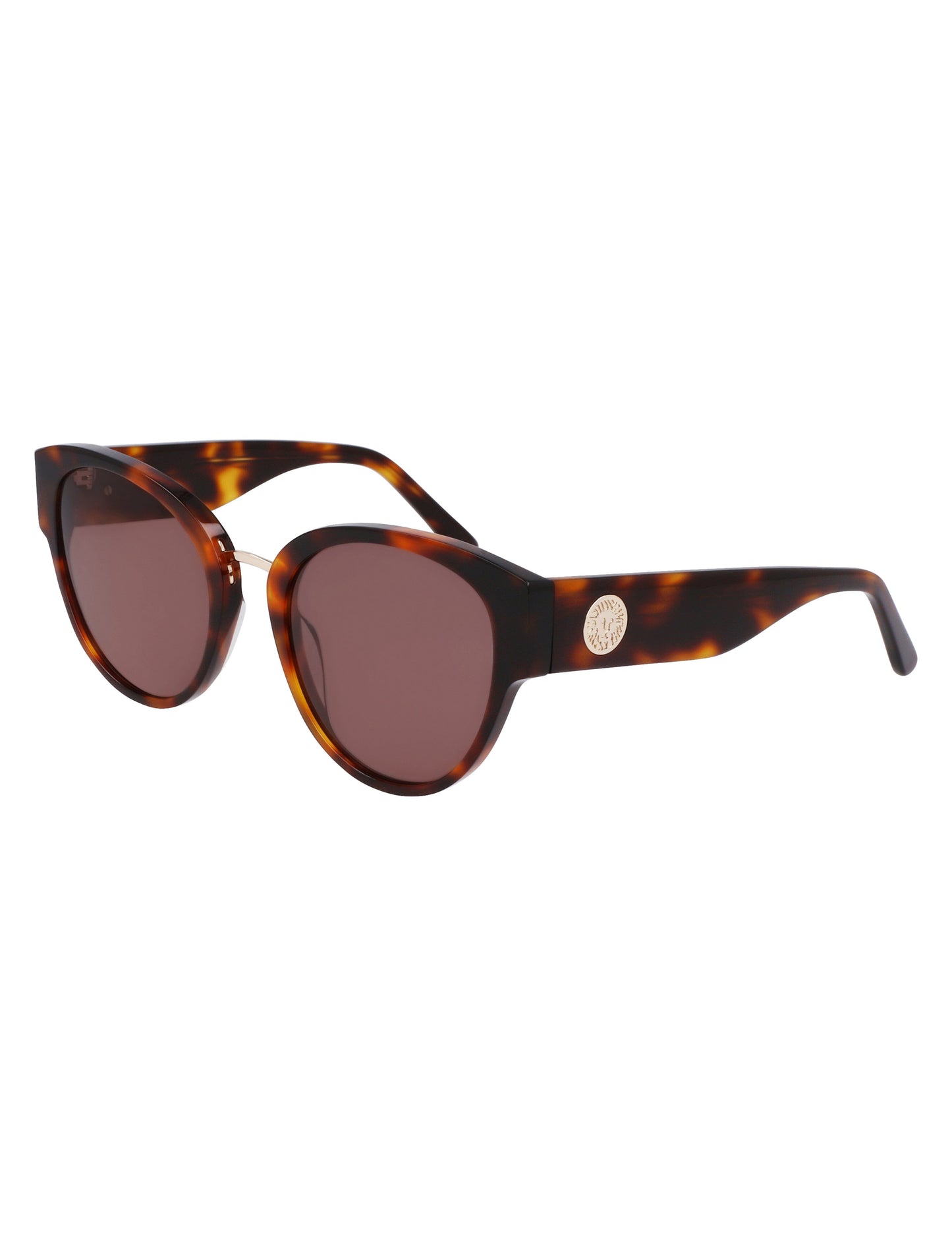 Anne Klein Anne Klein Tortoise Chic Rounded Cat-Eye Sunglasses