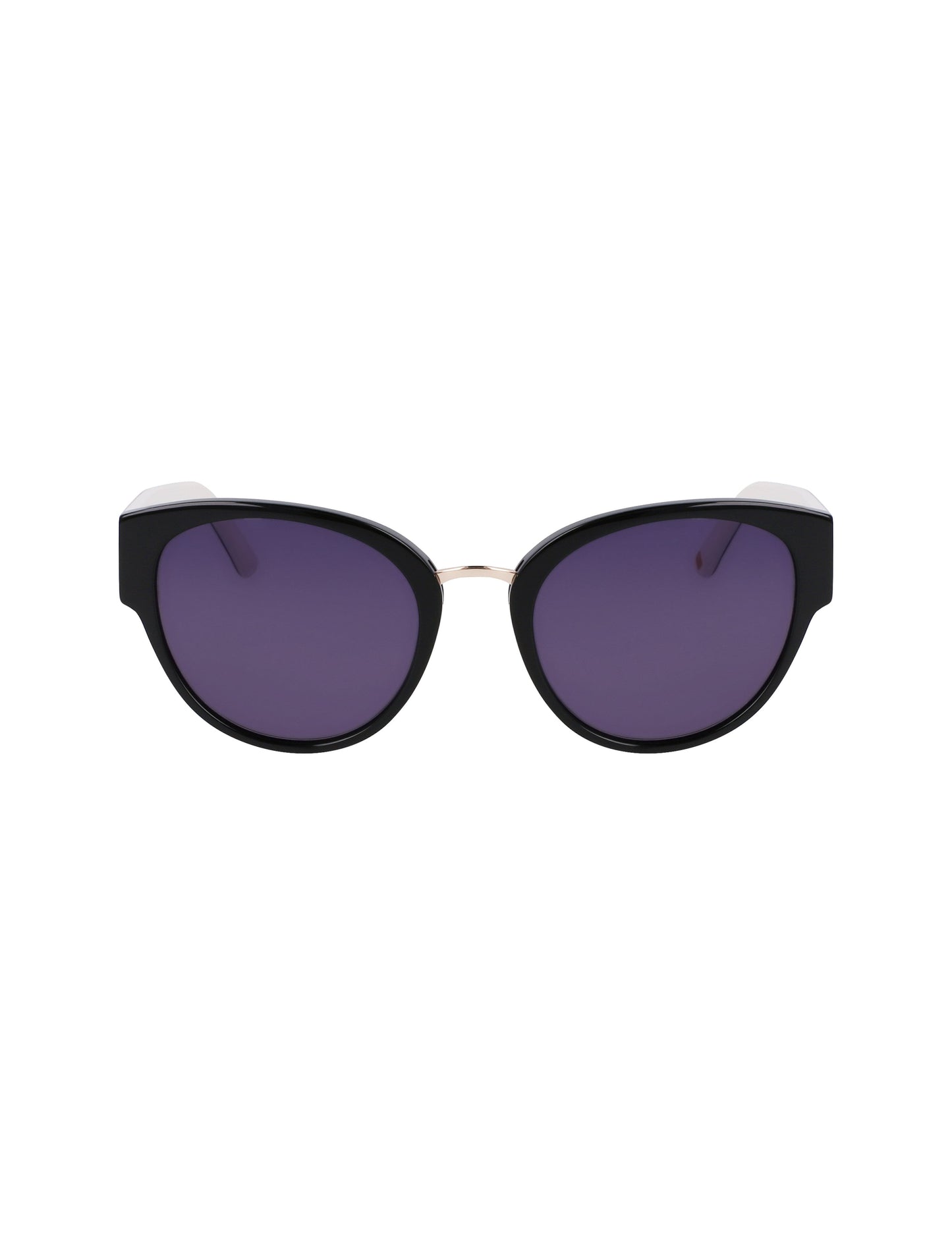 Anne Klein Anne Klein Black Chic Rounded Cat-Eye Sunglasses