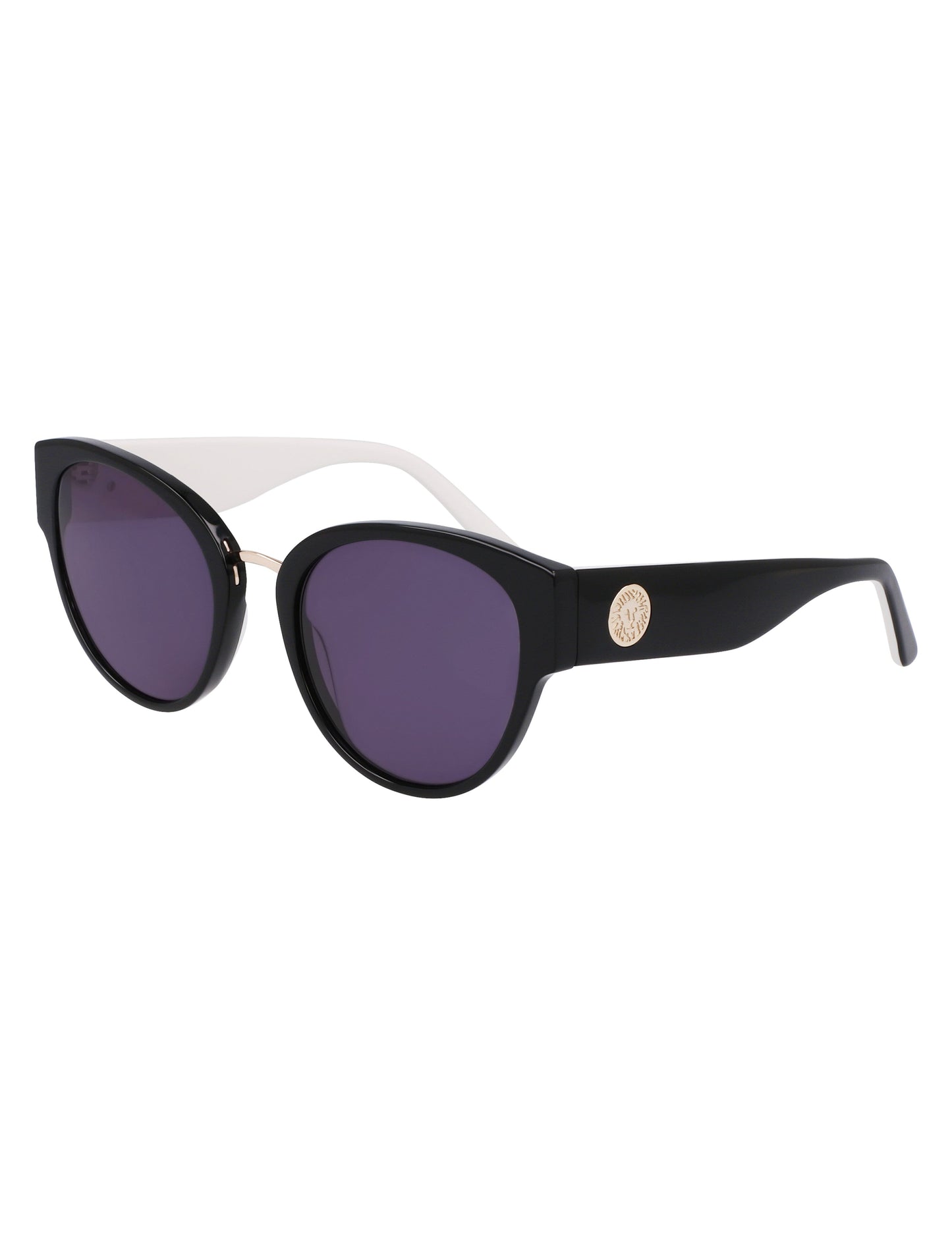 Anne Klein Anne Klein Black Chic Rounded Cat-Eye Sunglasses