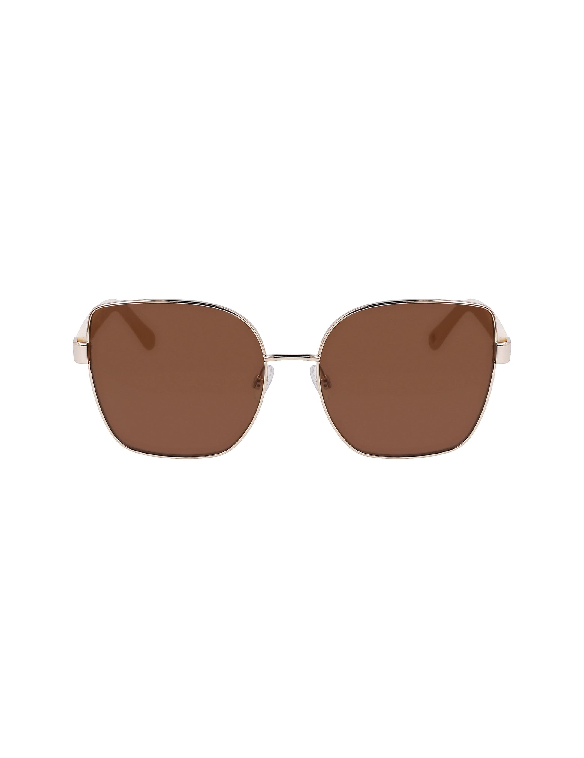 Anne Klein Anne Klein Gold Metal Braided Sunglasses
