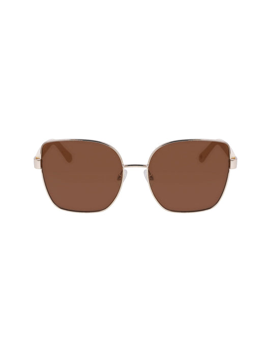 Anne Klein Anne Klein Gold Metal Braided Sunglasses