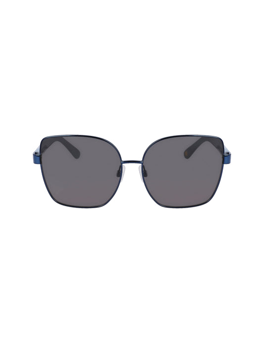 Anne Klein Anne Klein Navy Metal Braided Sunglasses