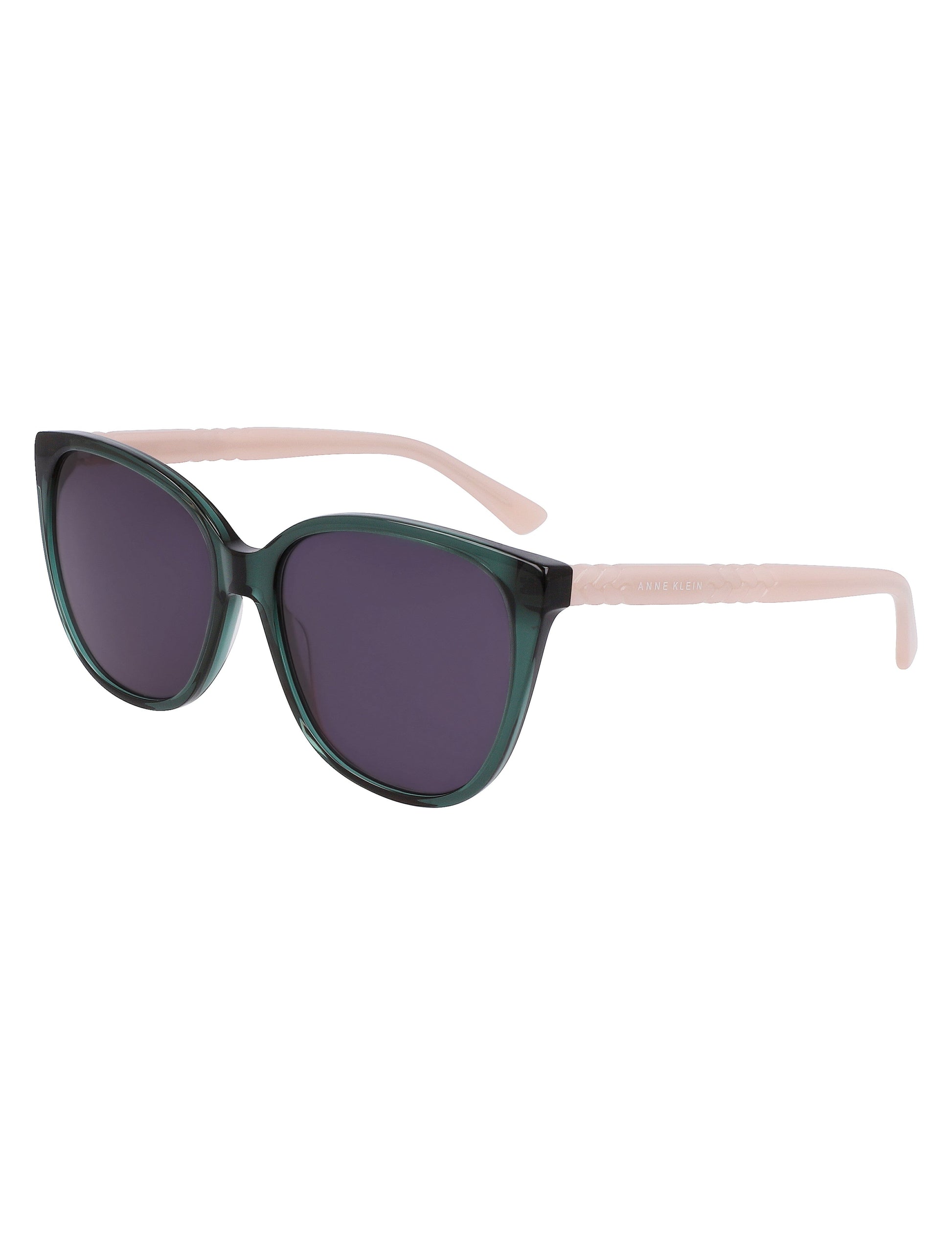 Anne Klein Anne Klein Olive Crystal Cat-Eye Braided Sunglasses