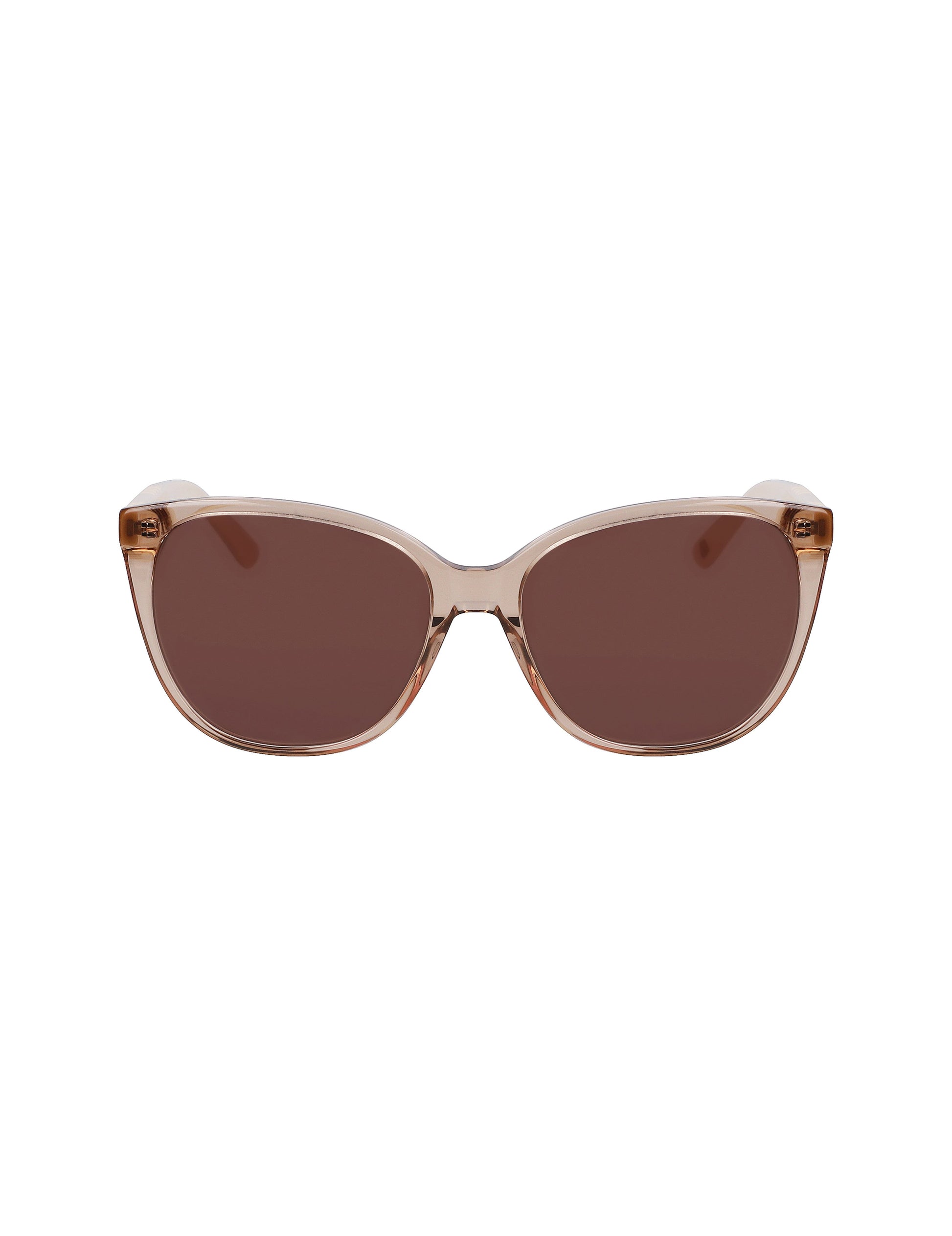Anne Klein Anne Klein Taupe Crystal Cat-Eye Braided Sunglasses