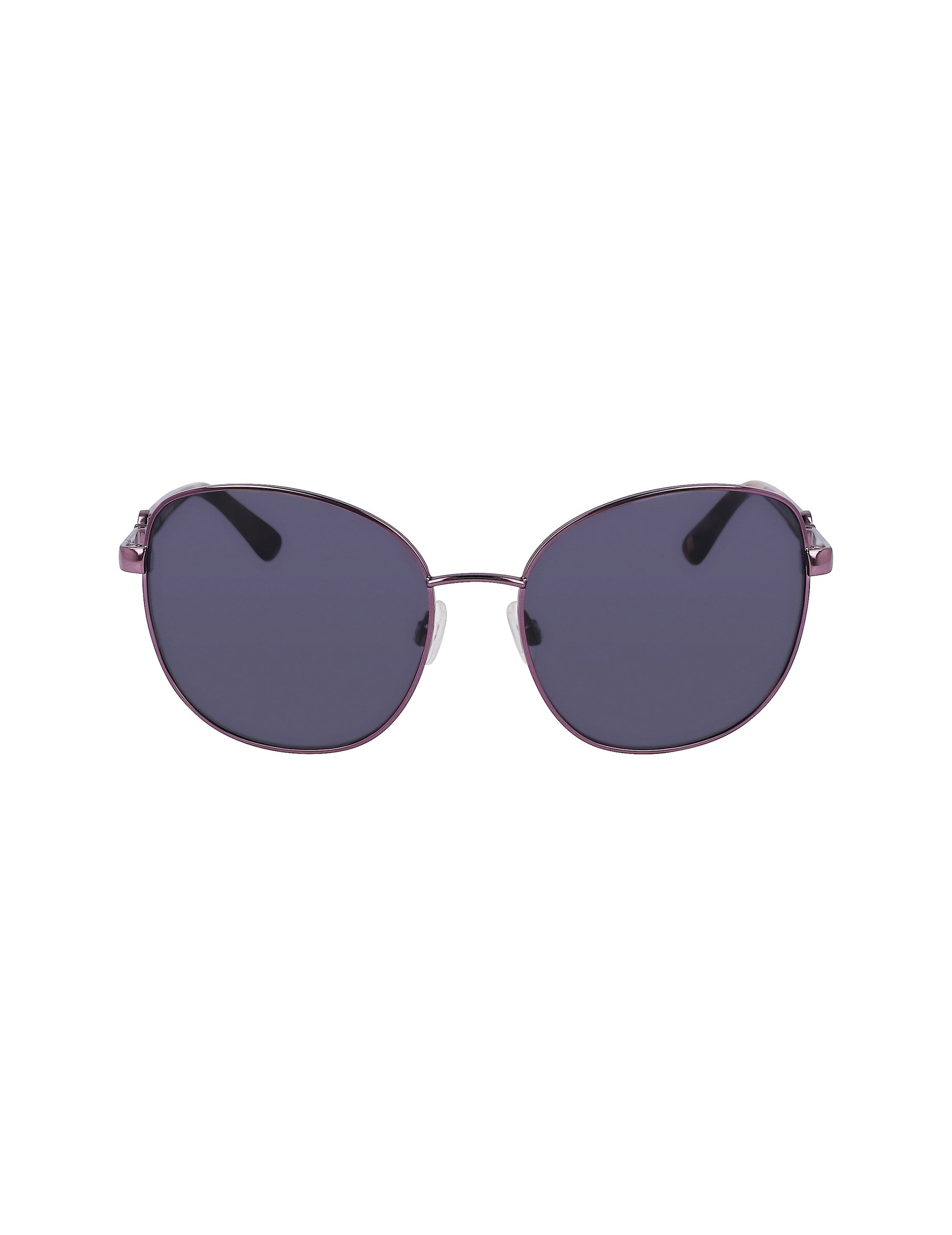 Anne Klein Anne Klein Plum Metal Round Leo Sunglasses