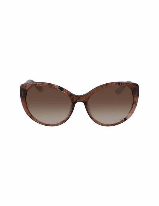Anne Klein Cat-Eye Sunglasses Rose Horn