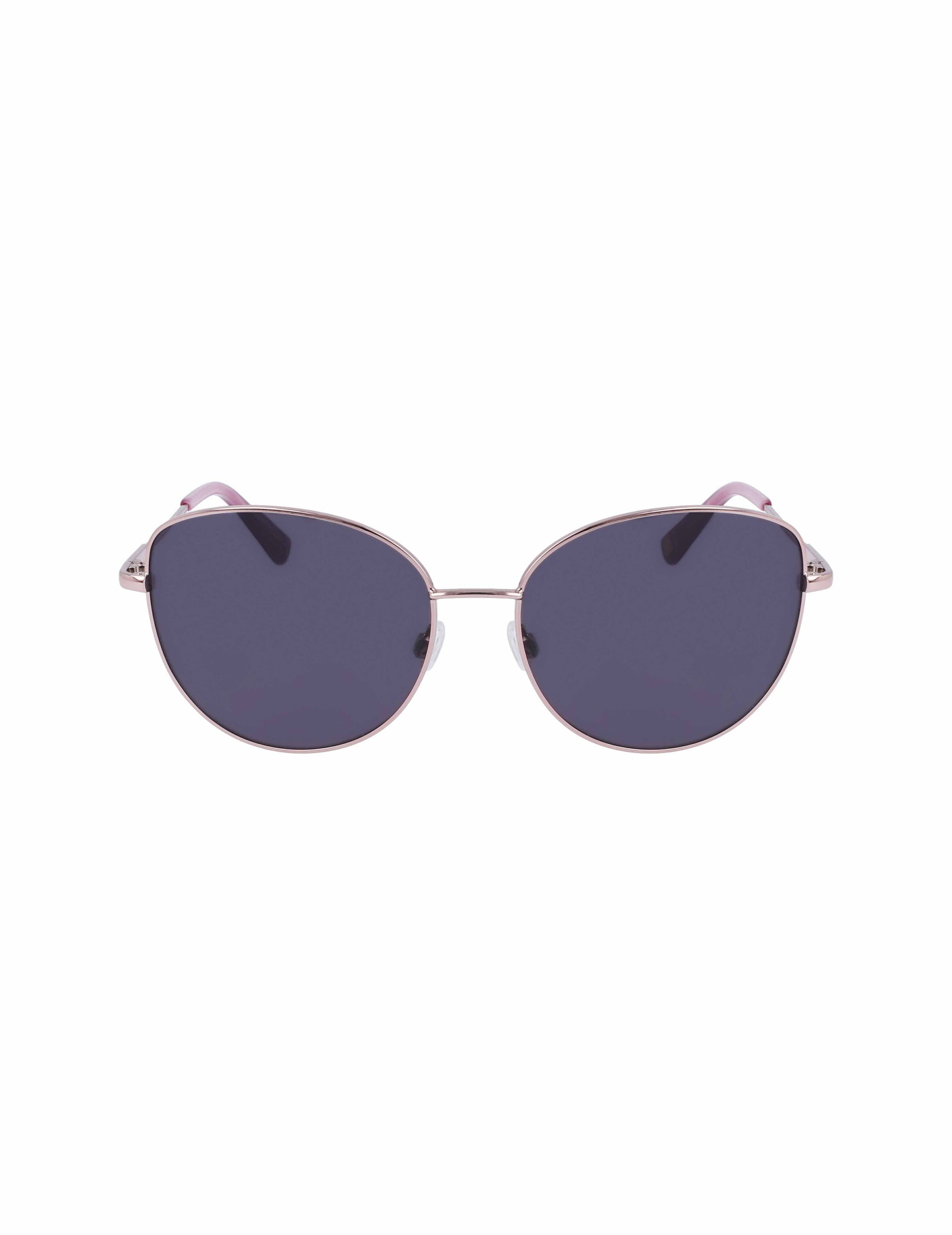 Anne Klein Trendy Round Sunglasses Rose Gold