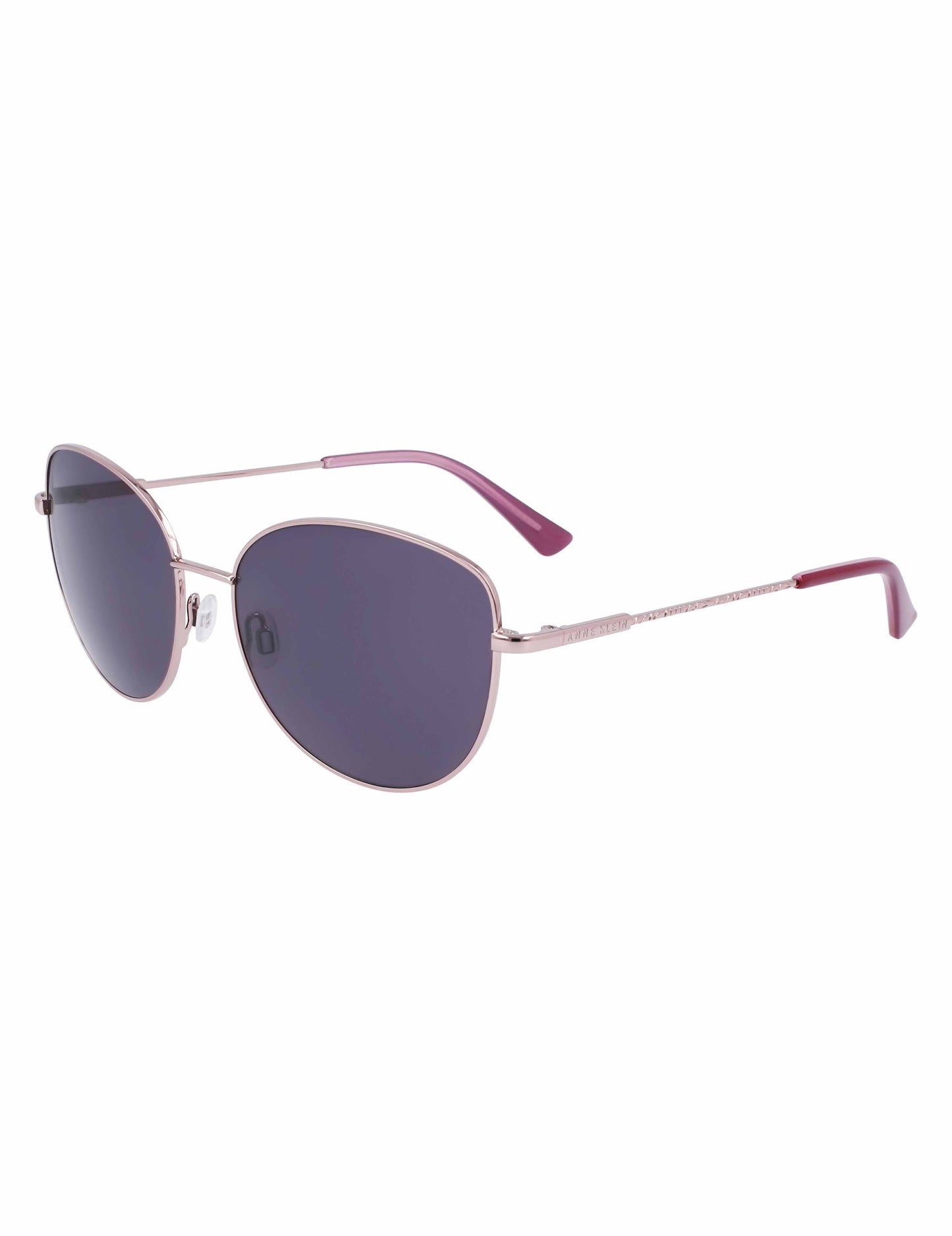 Anne Klein Trendy Round Sunglasses Rose Gold