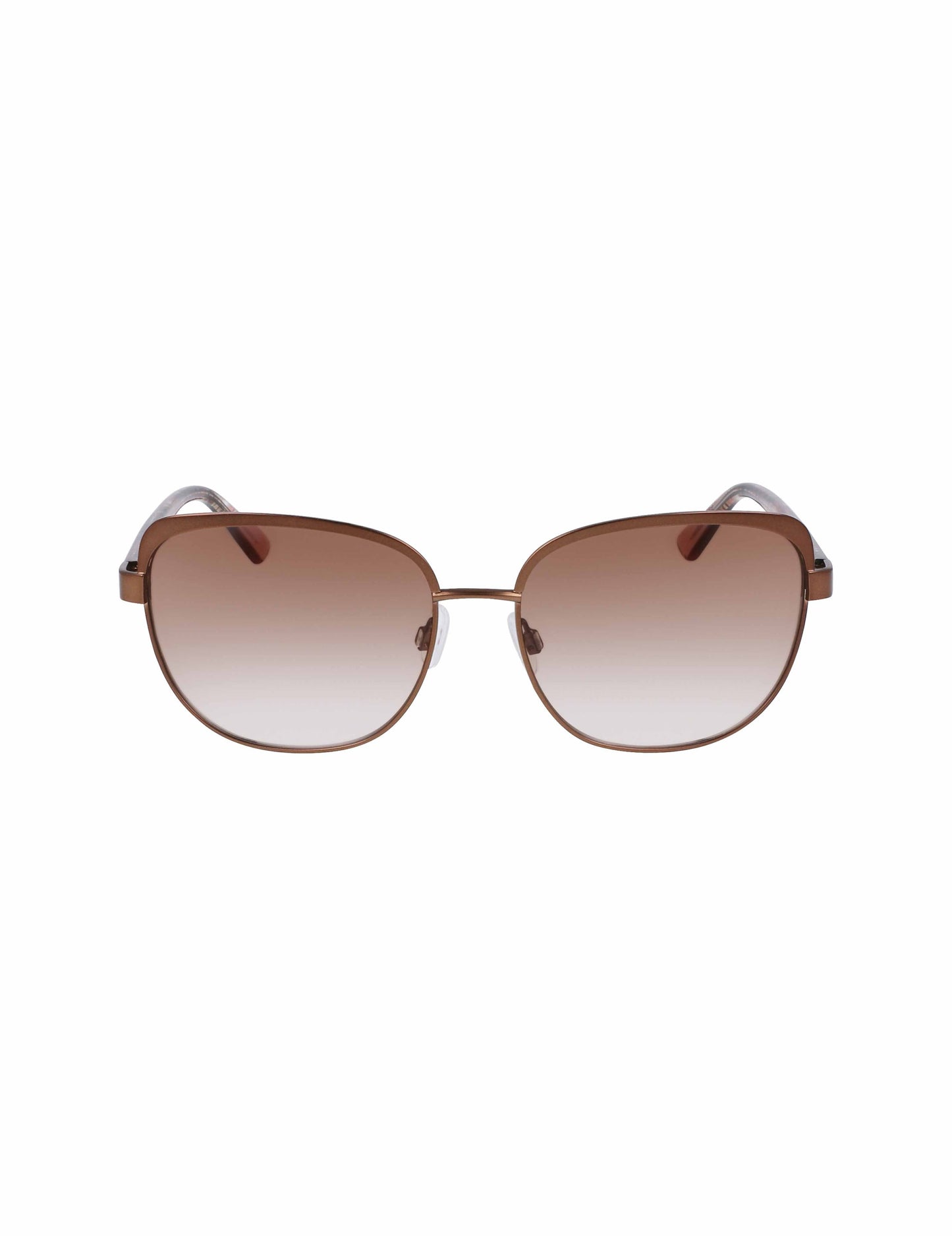 Anne Klein Uplifting Square Sunglasses Mocha