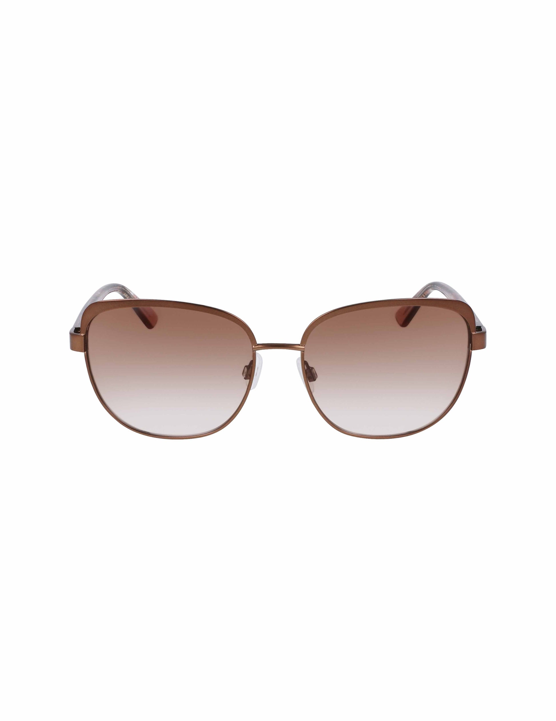 Anne Klein Uplifting Square Sunglasses Mocha
