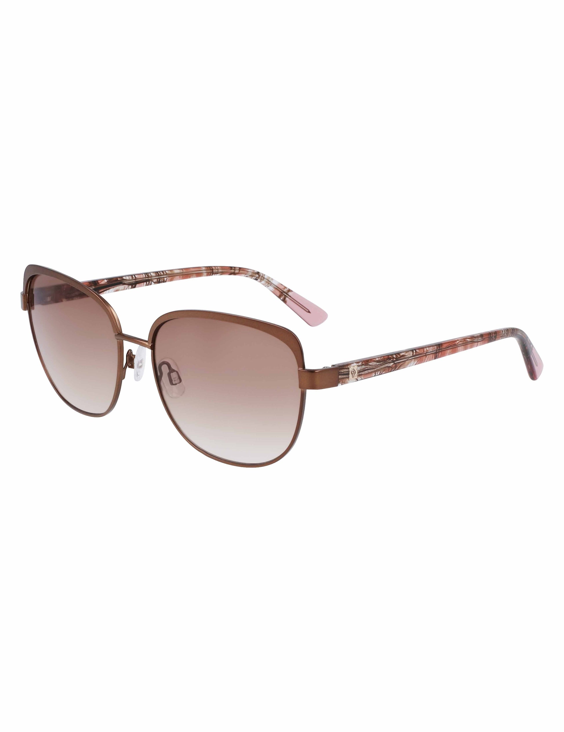 Anne Klein Uplifting Square Sunglasses Mocha