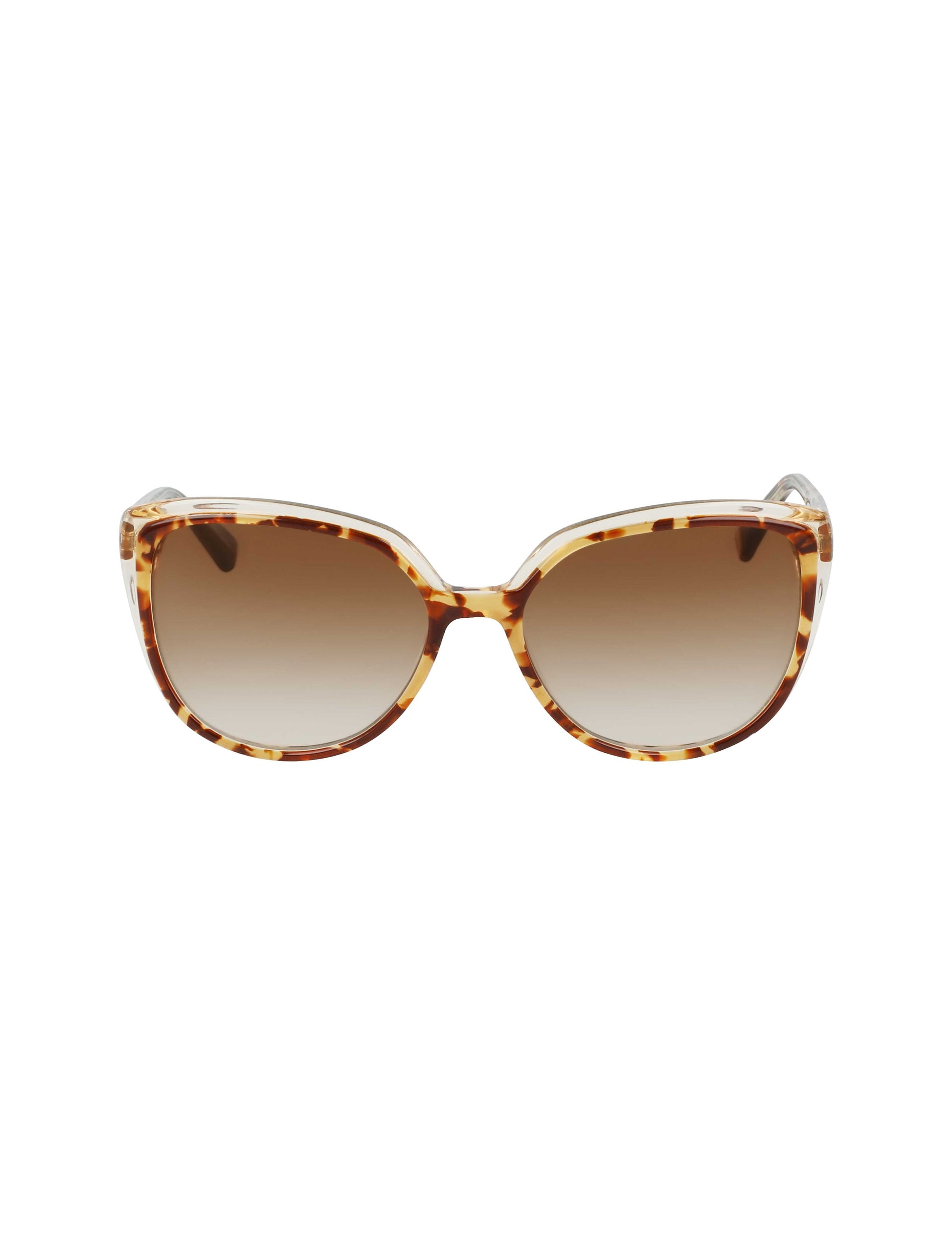 Anne Klein Tortoise Cat-Eye Sunglasses Mocha
