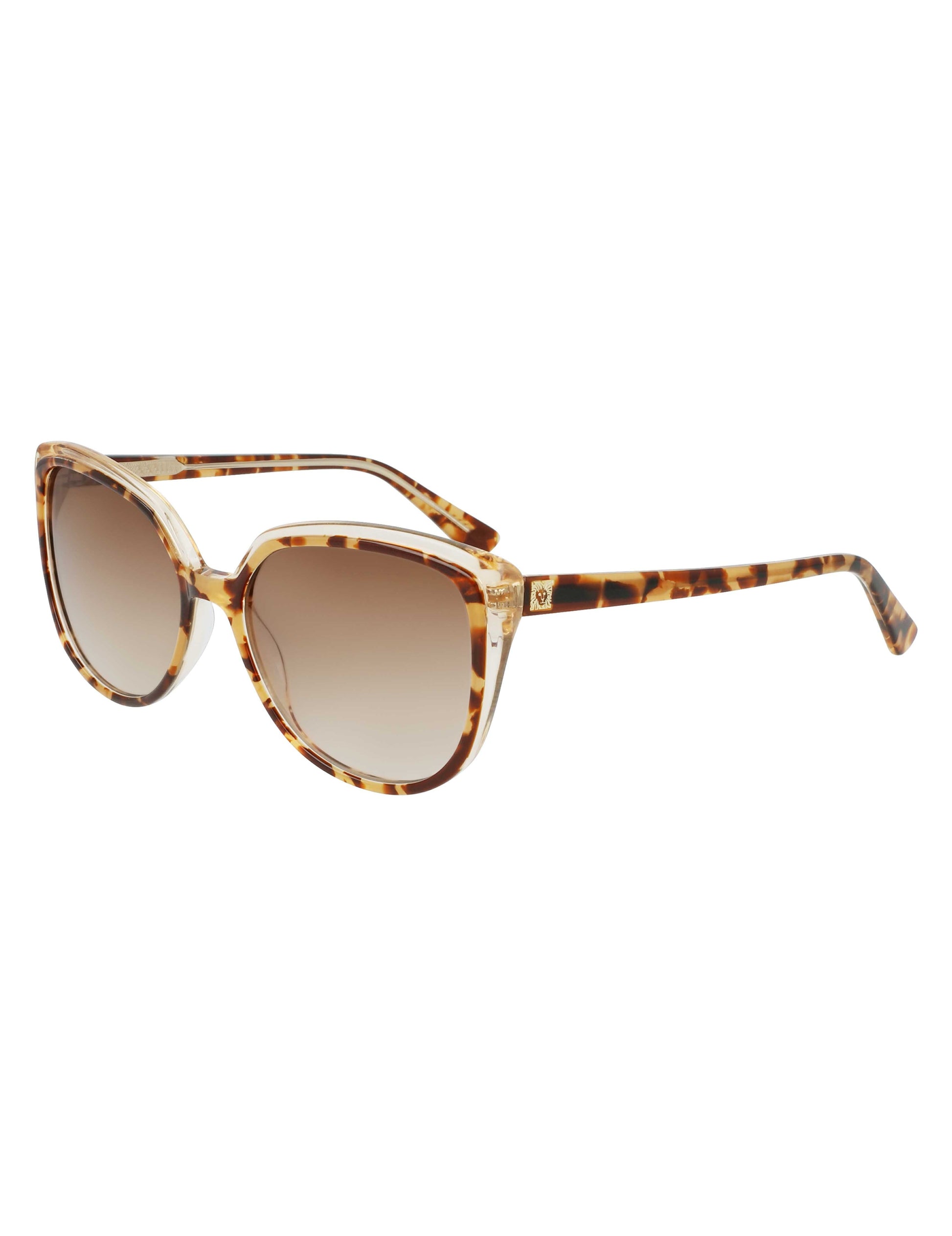 Anne Klein Tortoise Cat-Eye Sunglasses Mocha