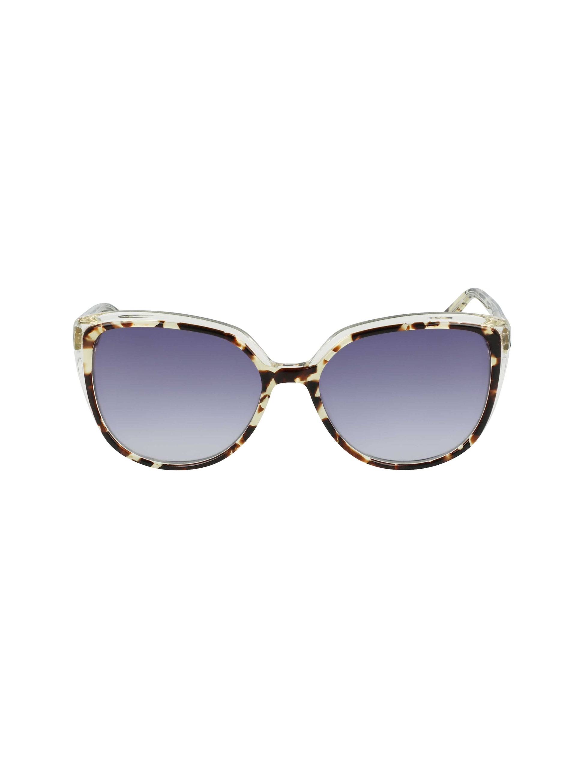 Anne Klein Tortoise Cat-Eye Sunglasses Ivory