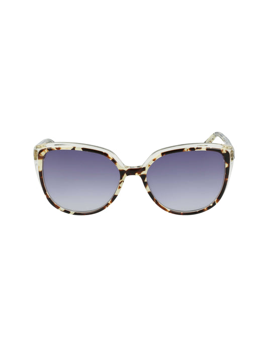 Anne Klein Tortoise Cat-Eye Sunglasses Ivory