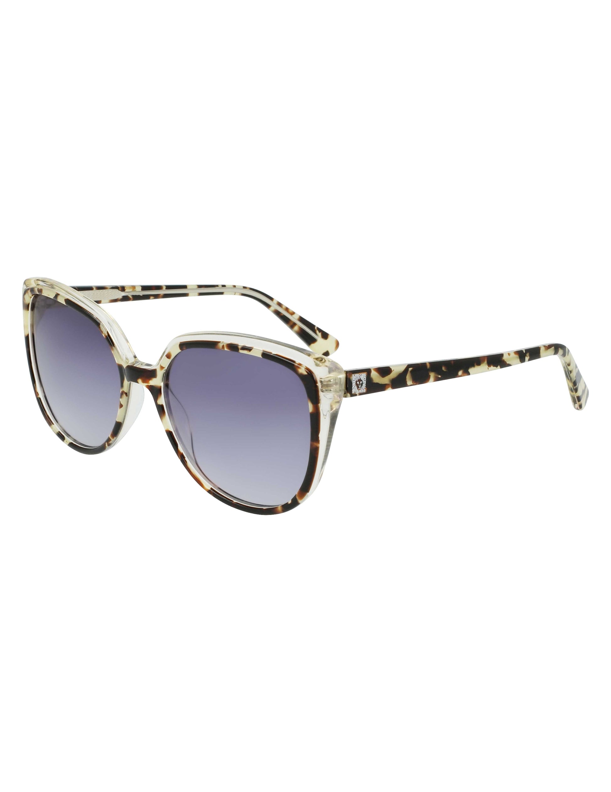 Anne Klein Tortoise Cat-Eye Sunglasses Ivory