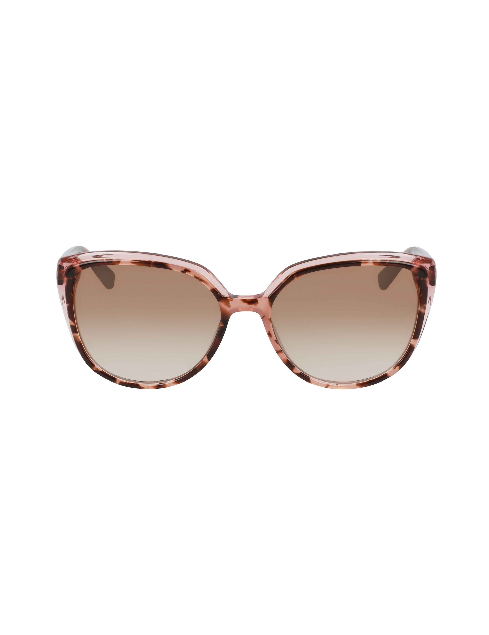 Anne Klein Tortoise Cat-Eye Sunglasses Blush