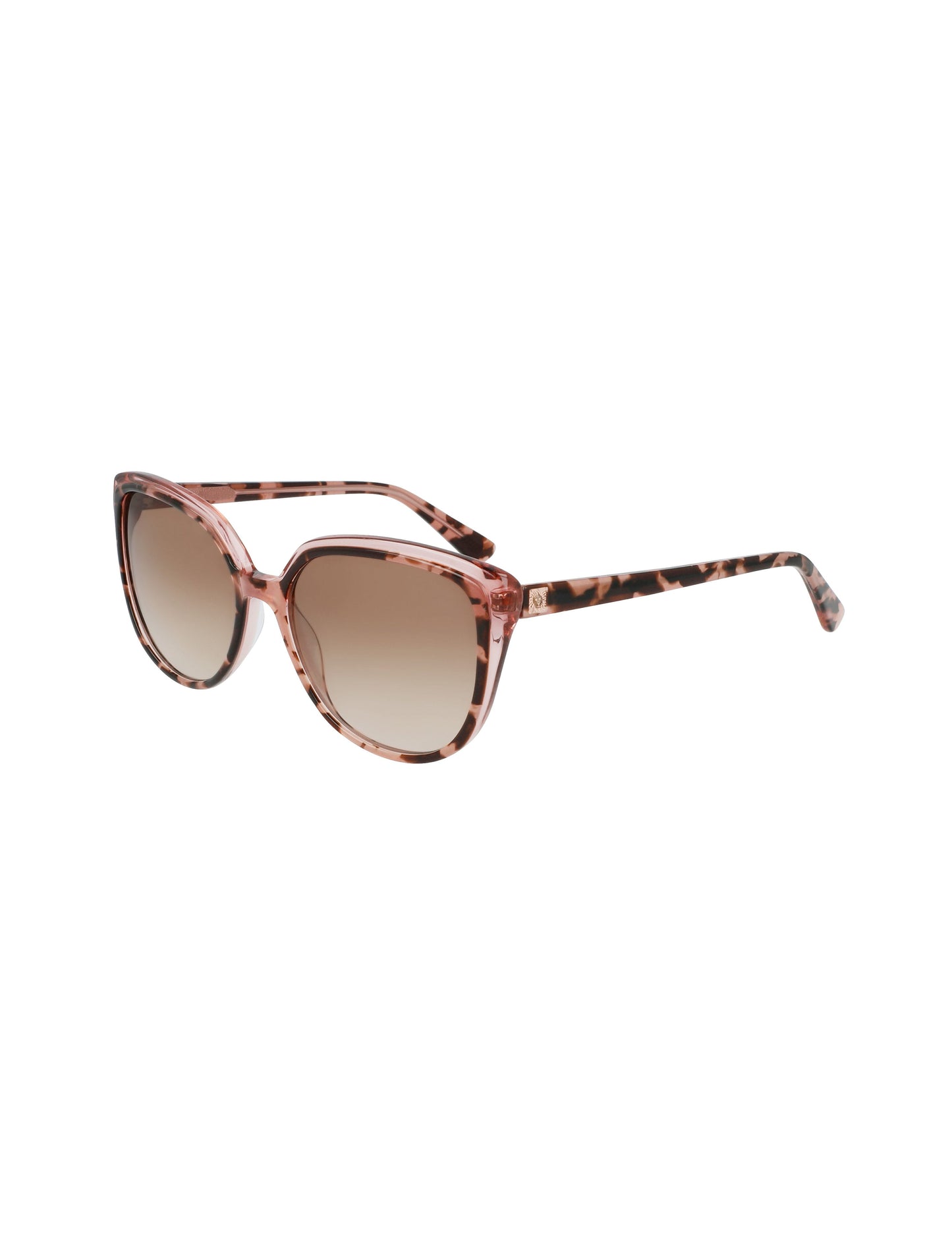 Anne Klein Tortoise Cat-Eye Sunglasses Blush