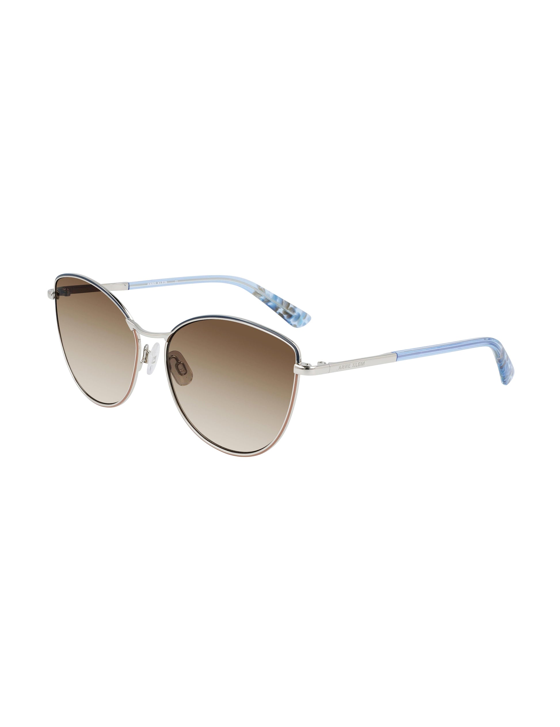 Anne Klein Metal Cateye Sunglasses Silver