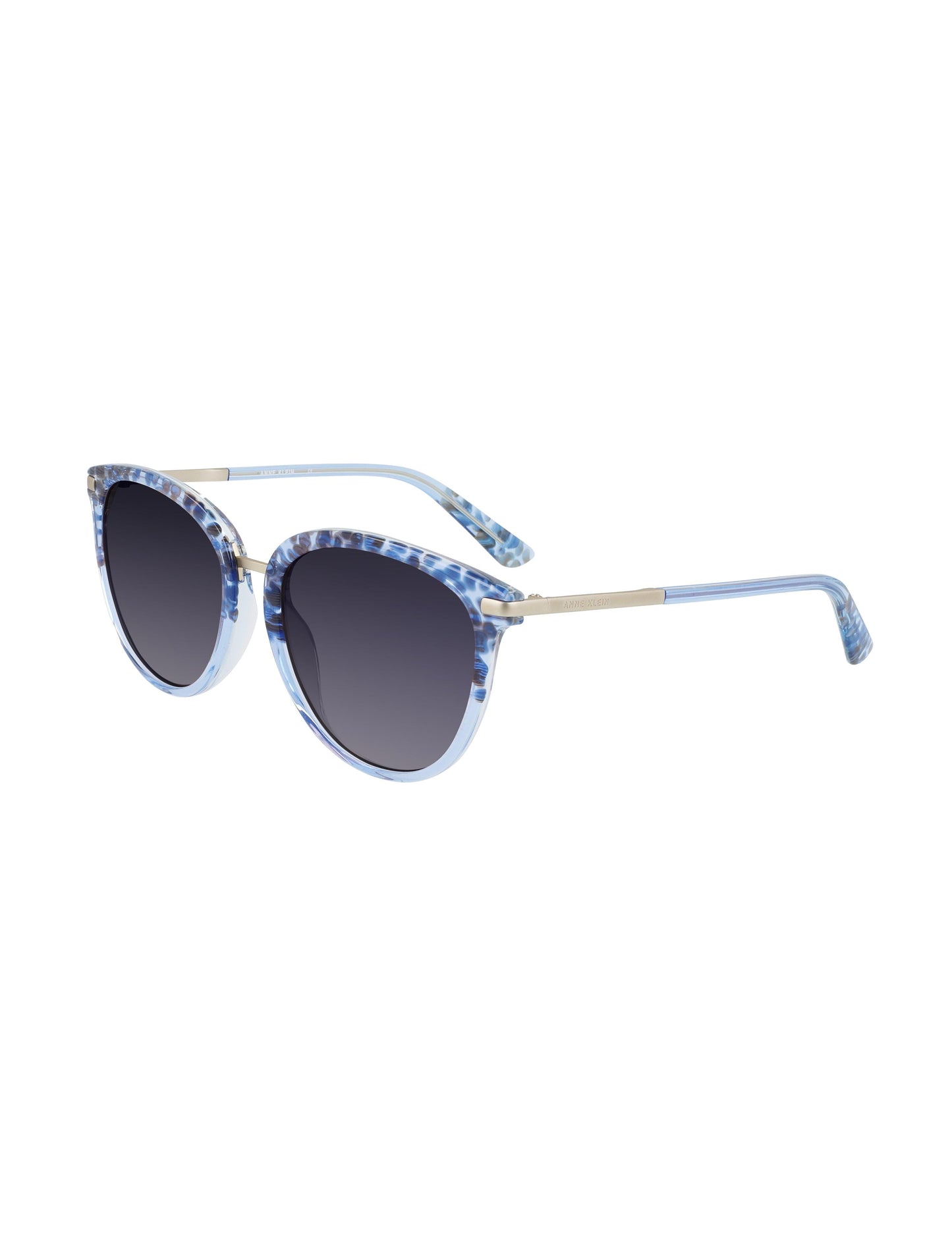 Anne Klein Square Animal Sunglasses Blue