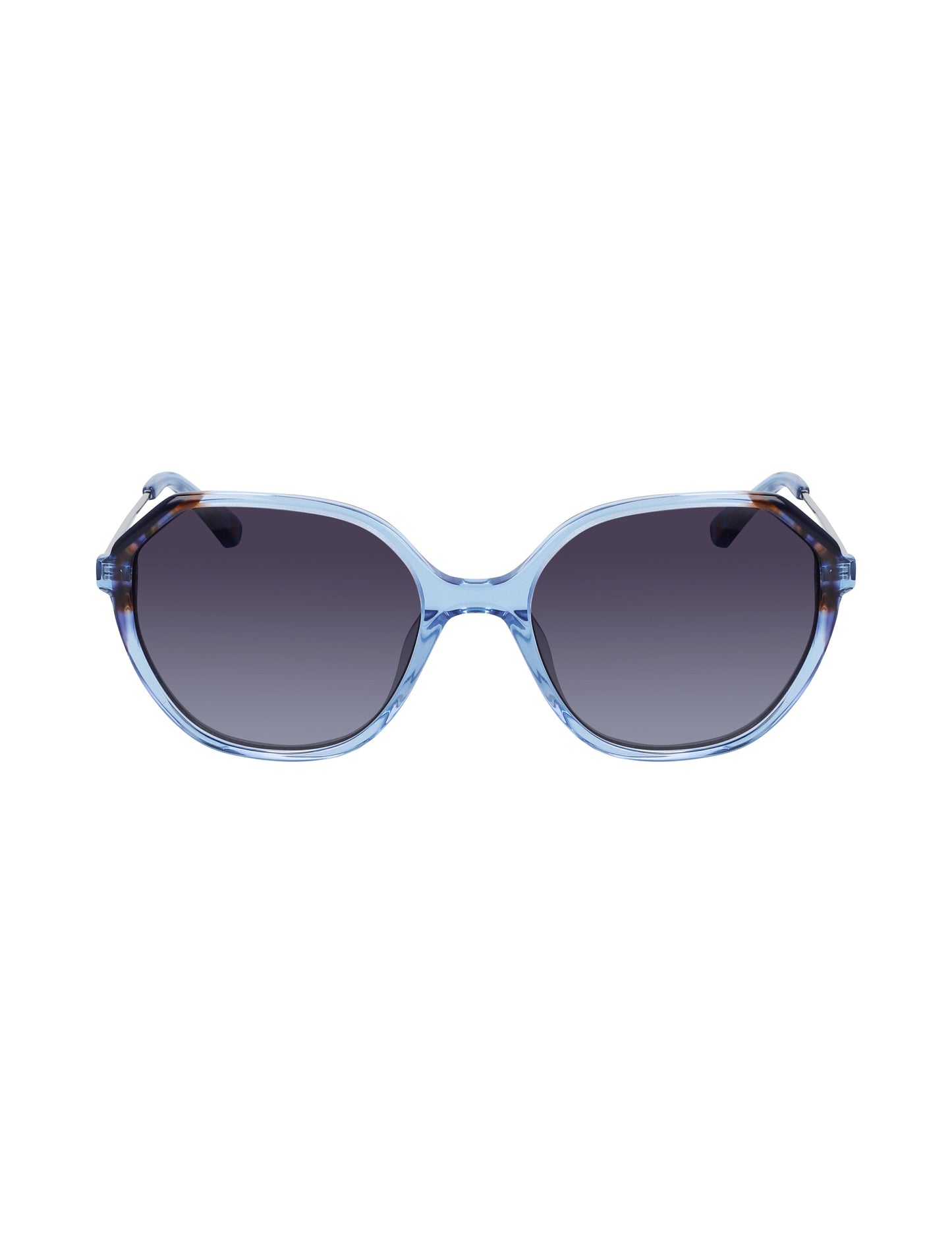Anne Klein Anne Klein Blue Geometric Sunglasses