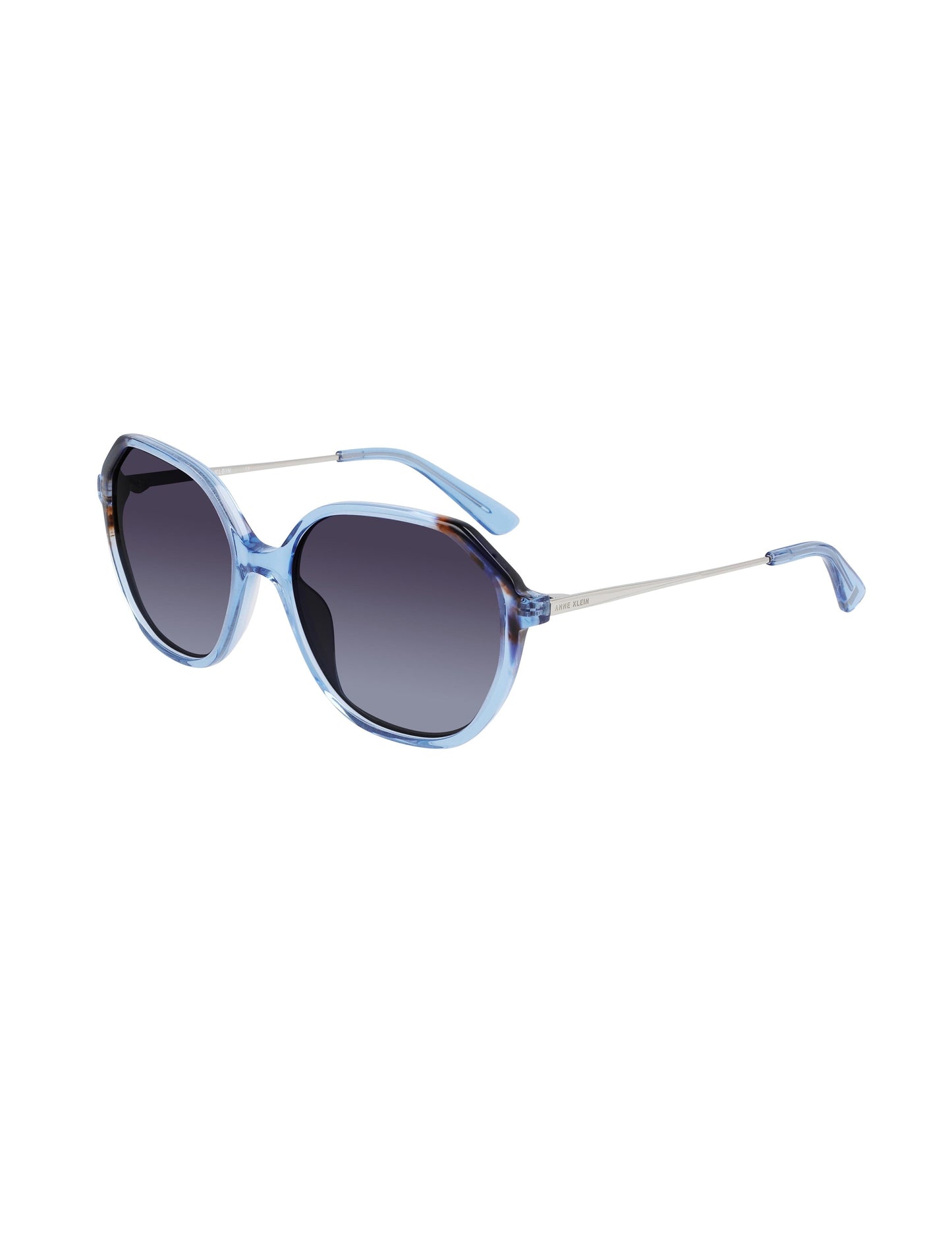 Anne Klein Anne Klein Blue Geometric Sunglasses