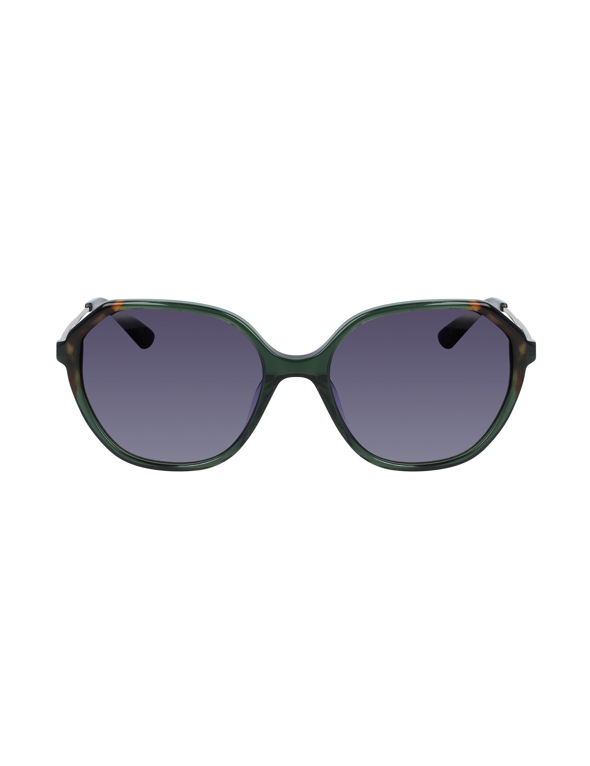 Anne Klein Anne Klein Olive Geometric Sunglasses