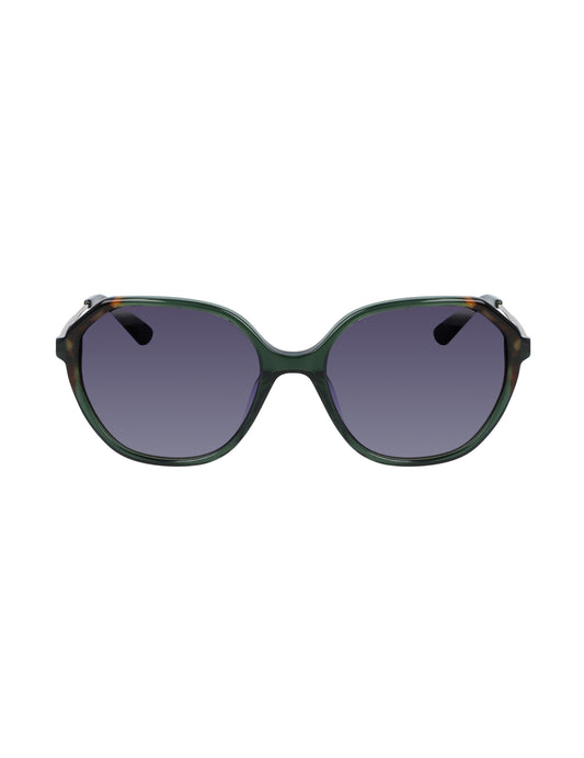 Anne Klein Anne Klein Olive Geometric Sunglasses