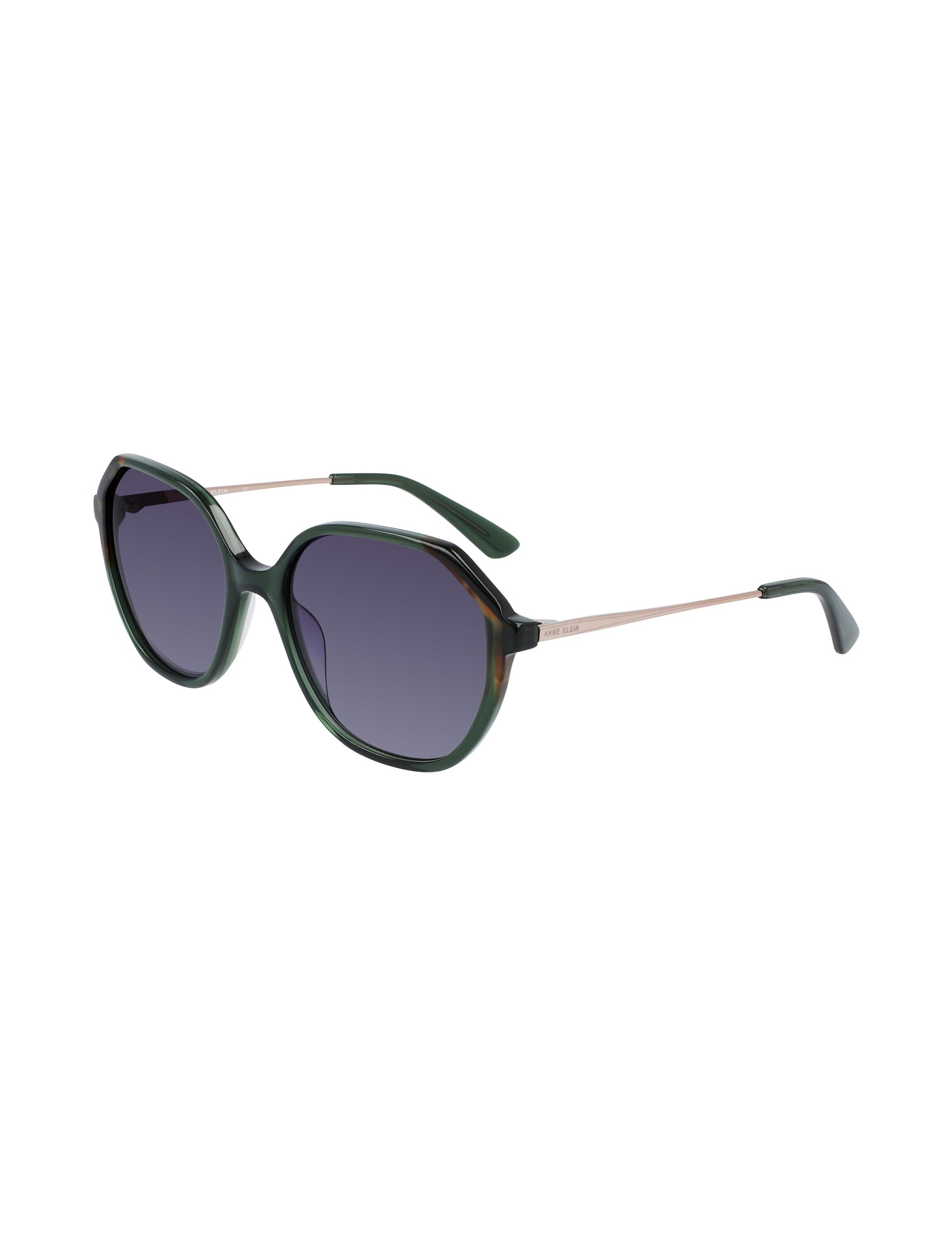 Anne Klein Anne Klein Olive Geometric Sunglasses