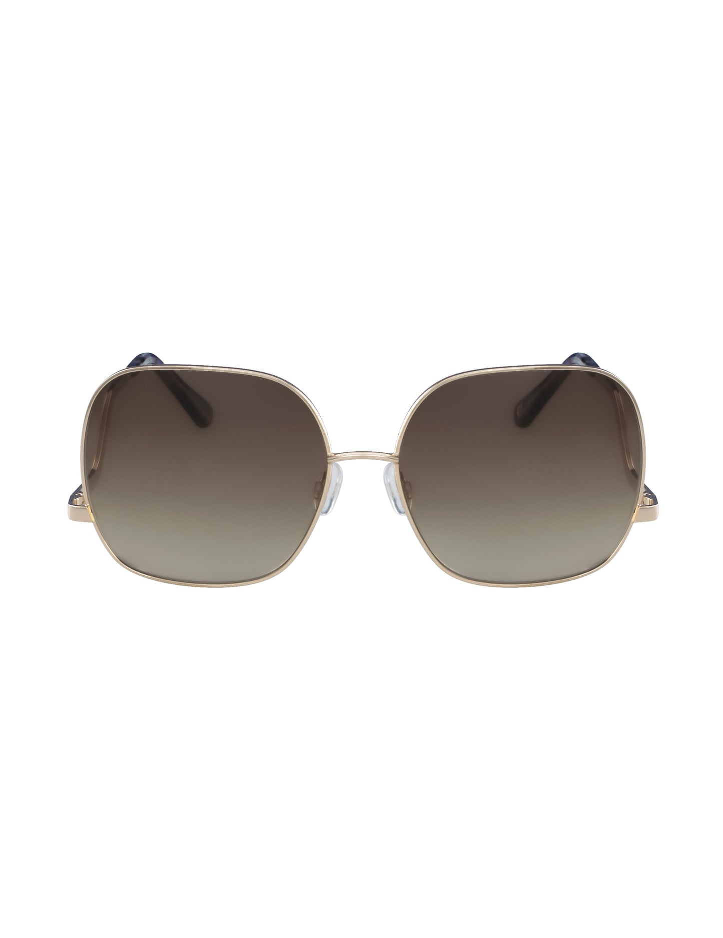 Anne Klein Metal Square Frame Sunglasses