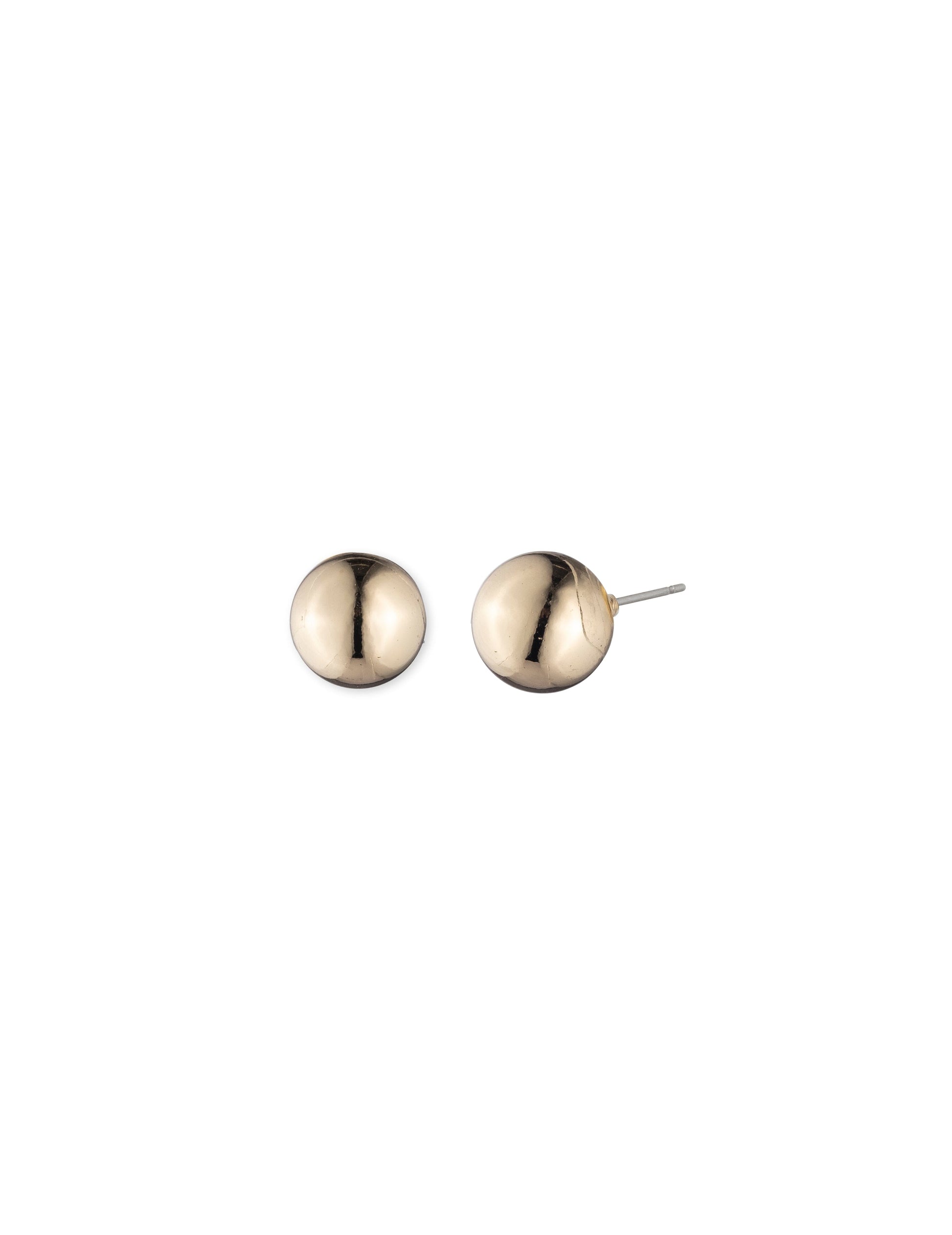 Anne Klein Ball Stud Earrings in Gold Tone