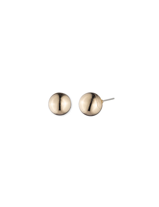 Anne Klein Ball Stud Earrings in Gold Tone