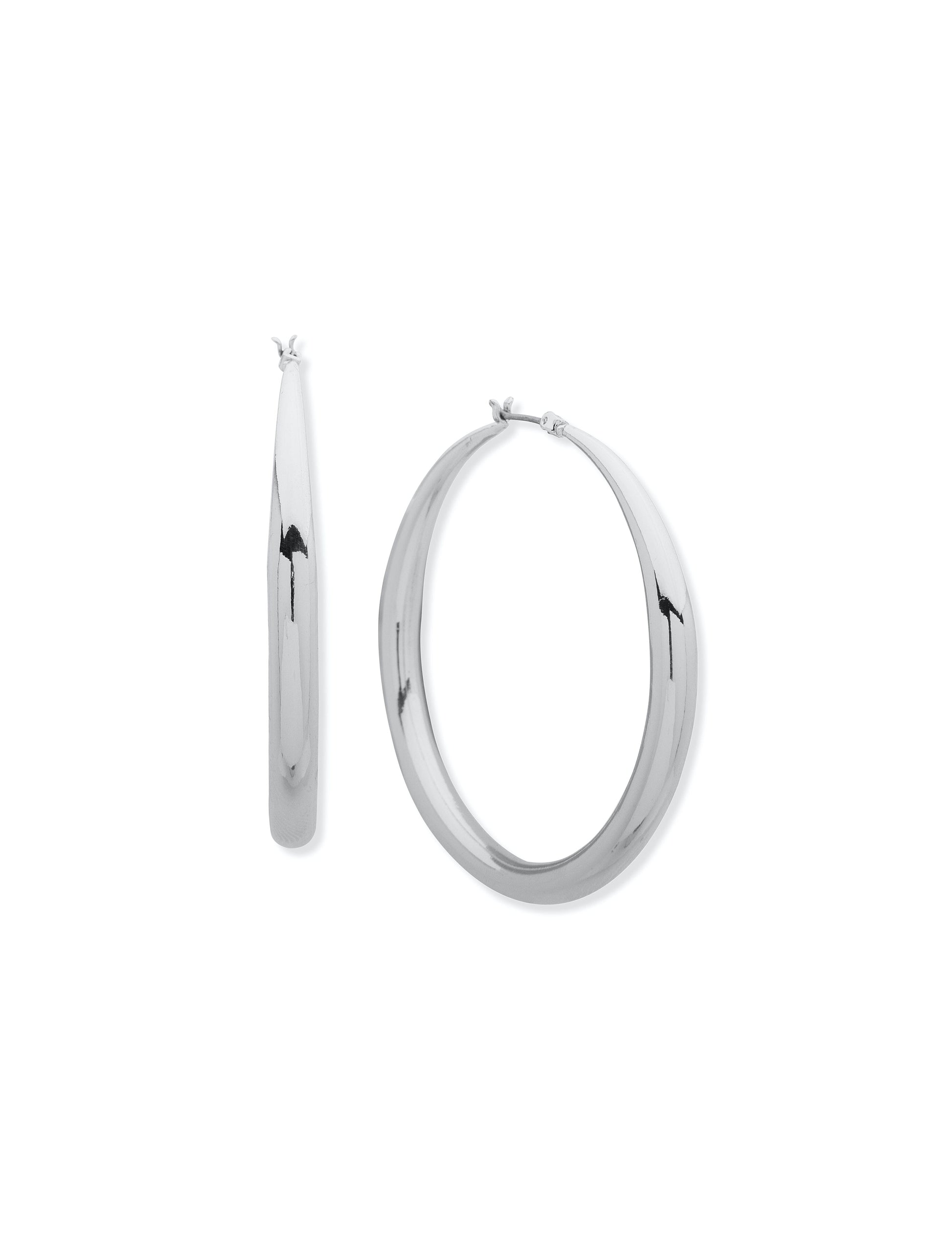 Anne Klein Tapered Gold-Tone Hoop Earrings