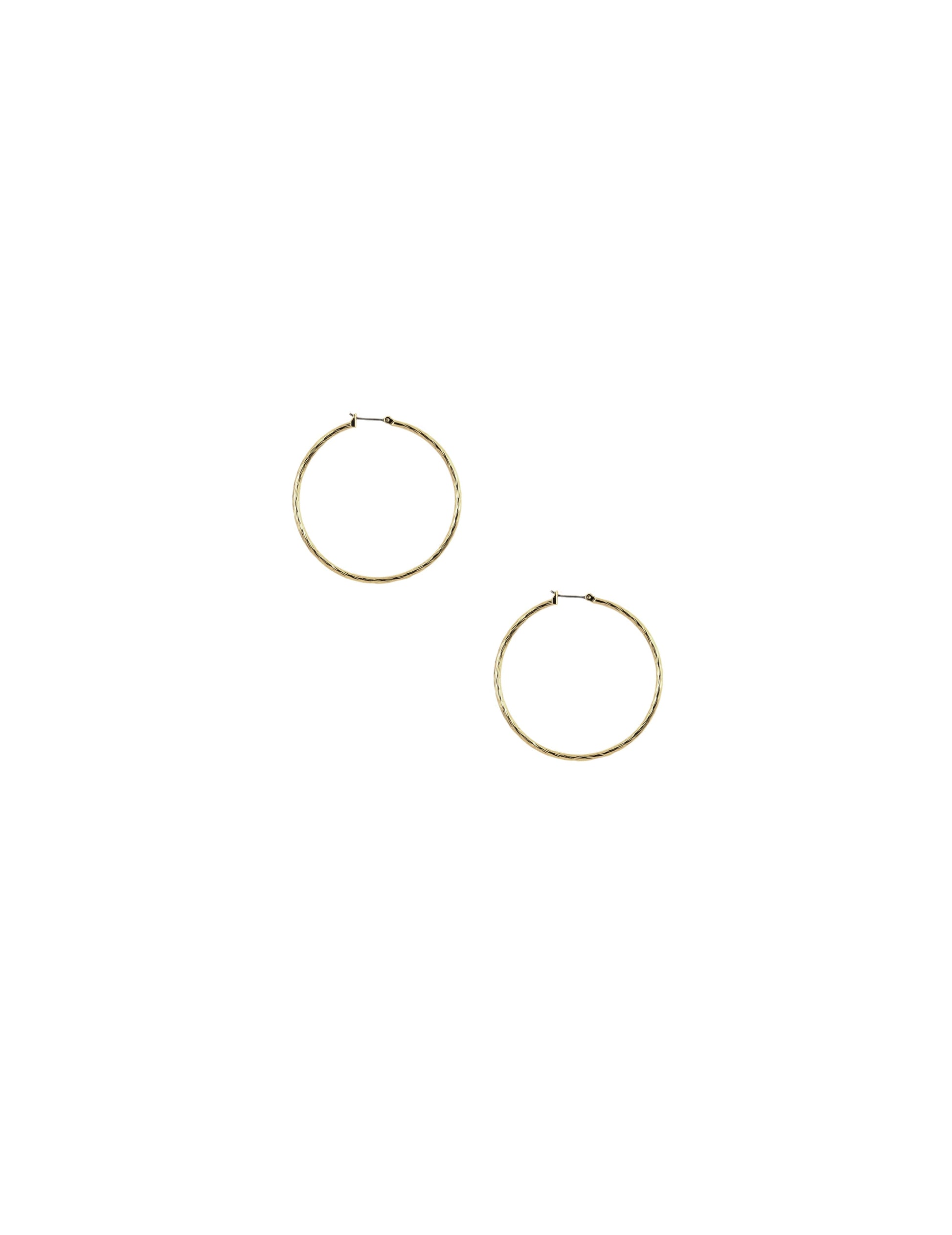 Anne Klein 50MM Large Texture Hoop Earrings