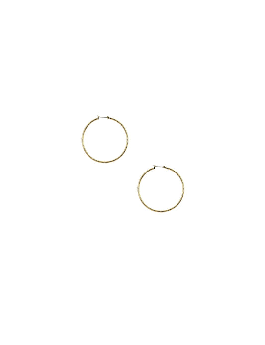 Anne Klein 50MM Large Texture Hoop Earrings