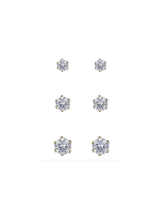 Anne Klein CZ Stud Earring Trio