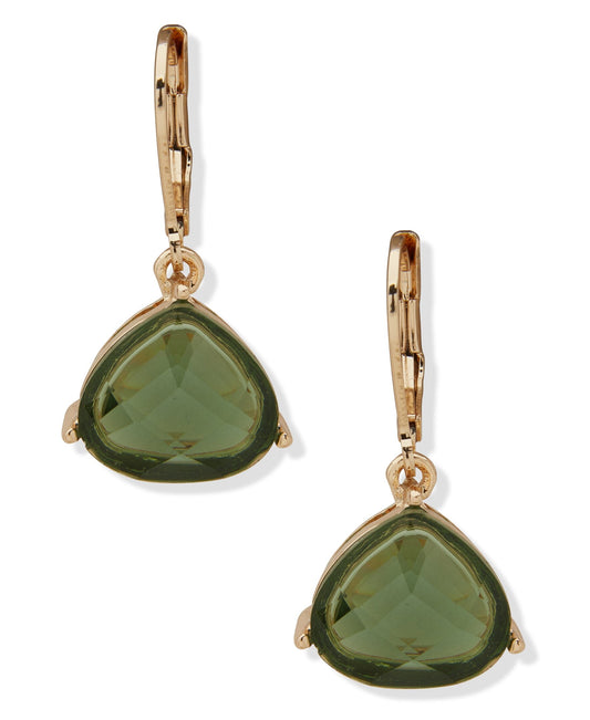 Anne Klein Stone Teardrop Pierced Earrings