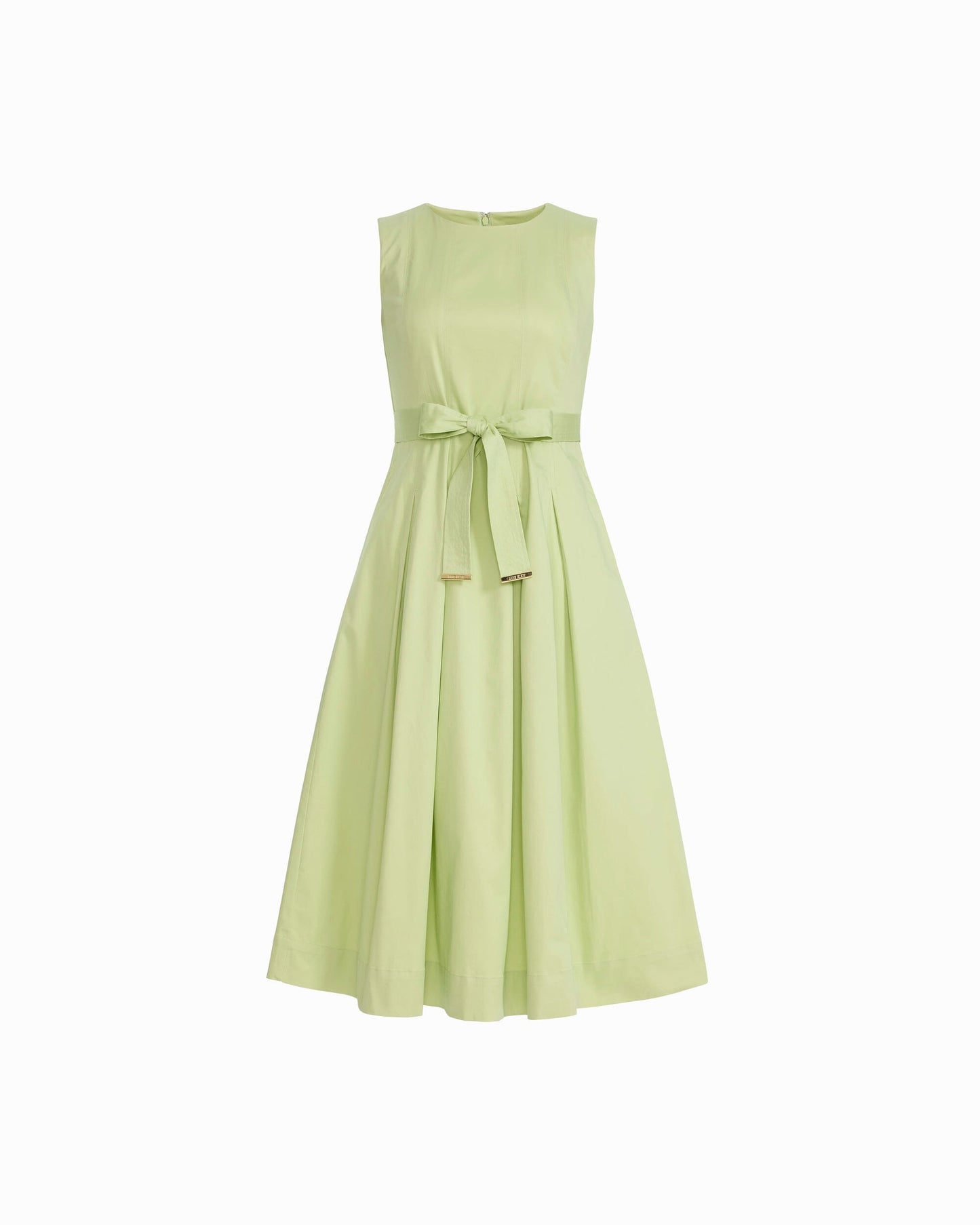 Anne Klein Paneled Bodice Jewel Neck Midi Dress