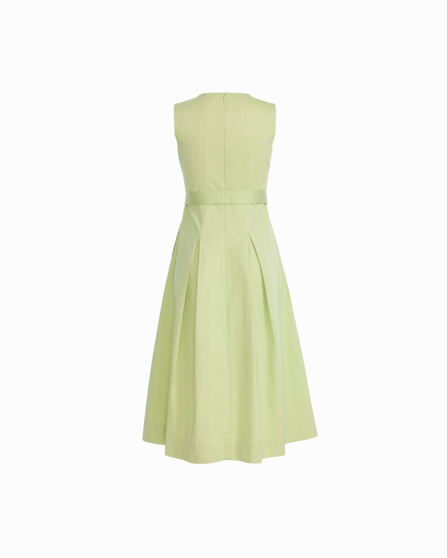 Anne Klein Paneled Bodice Jewel Neck Midi Dress