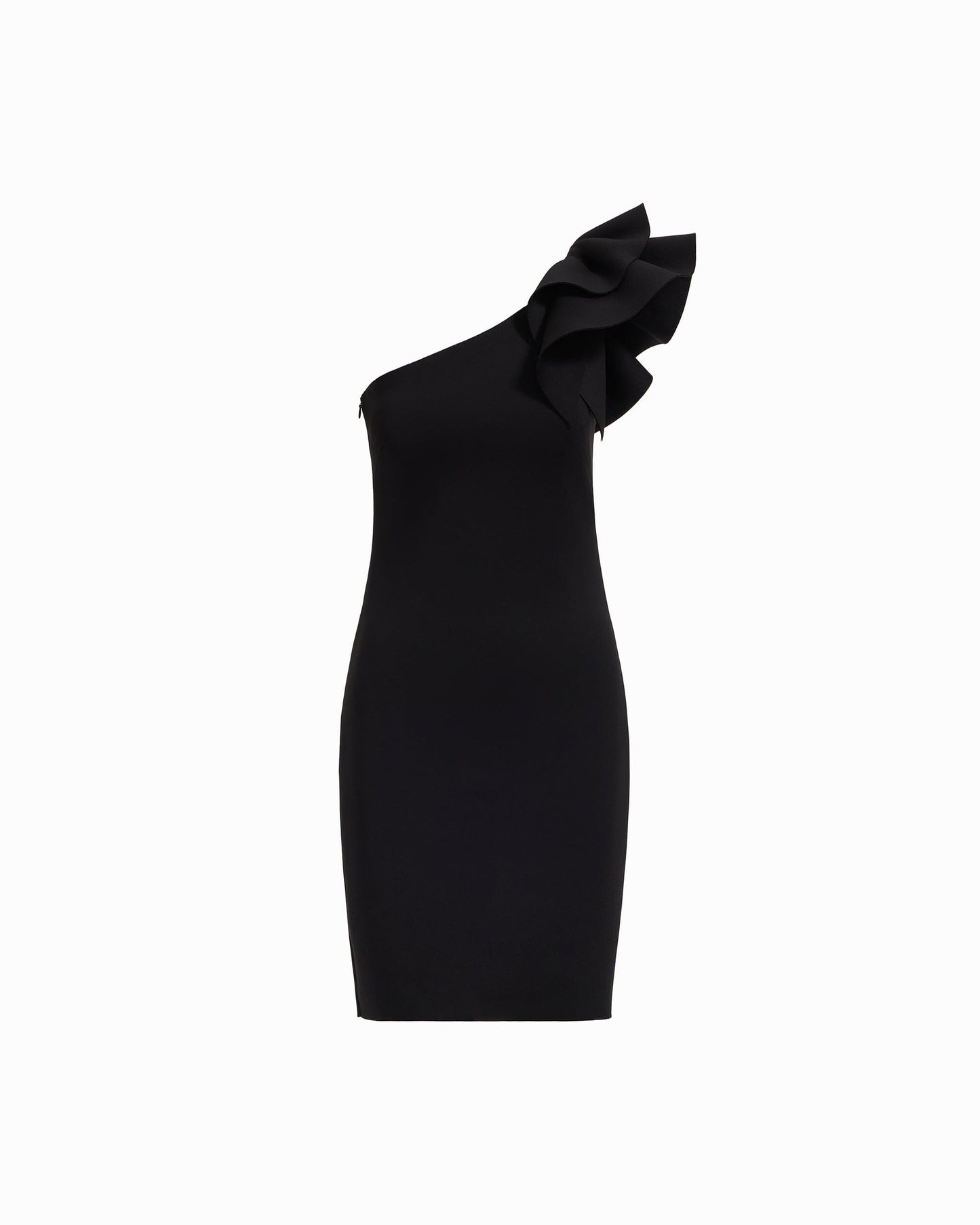 Anne Klein One Shoulder Sheath Dress with Ruffle