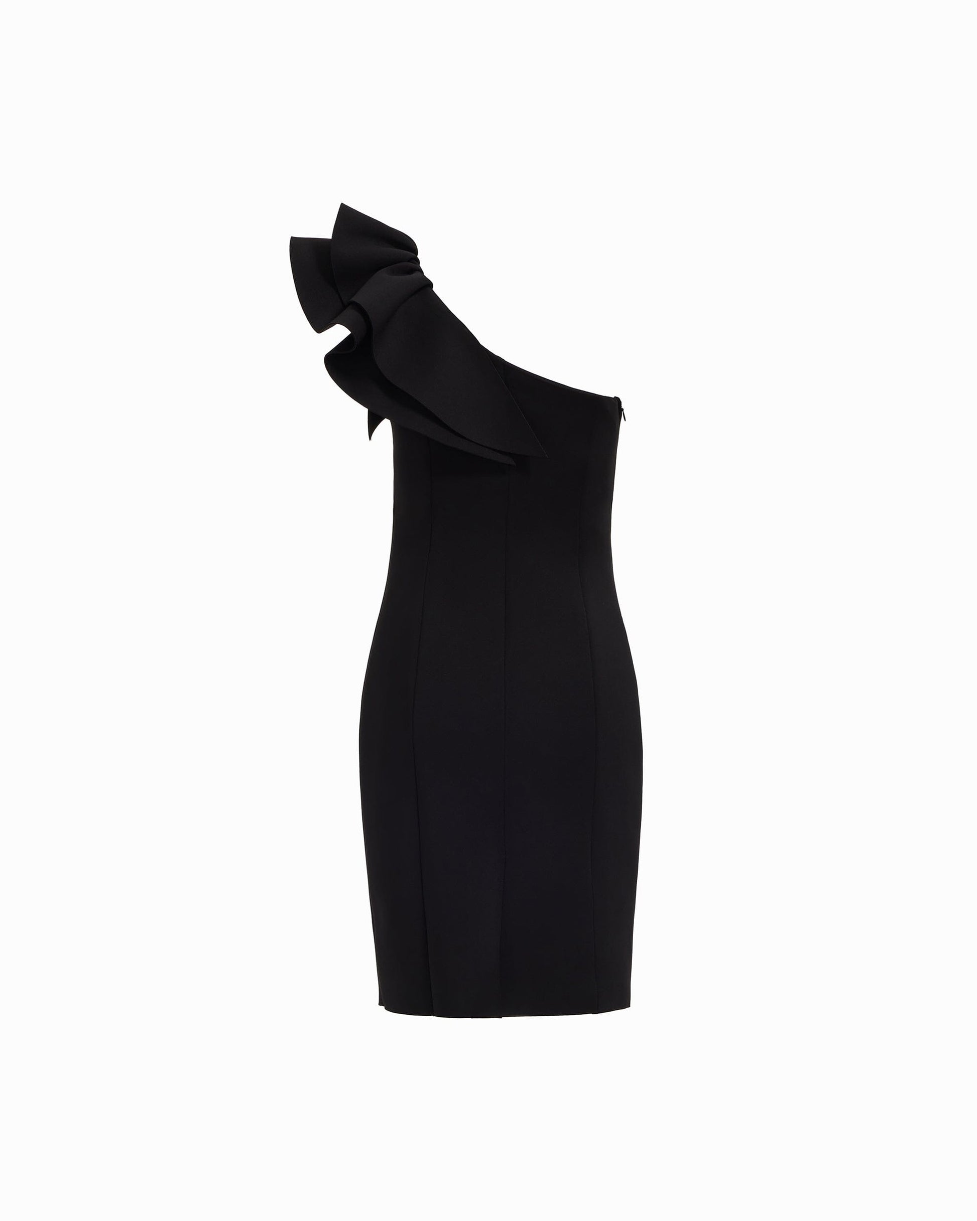 Anne Klein One Shoulder Sheath Dress with Ruffle