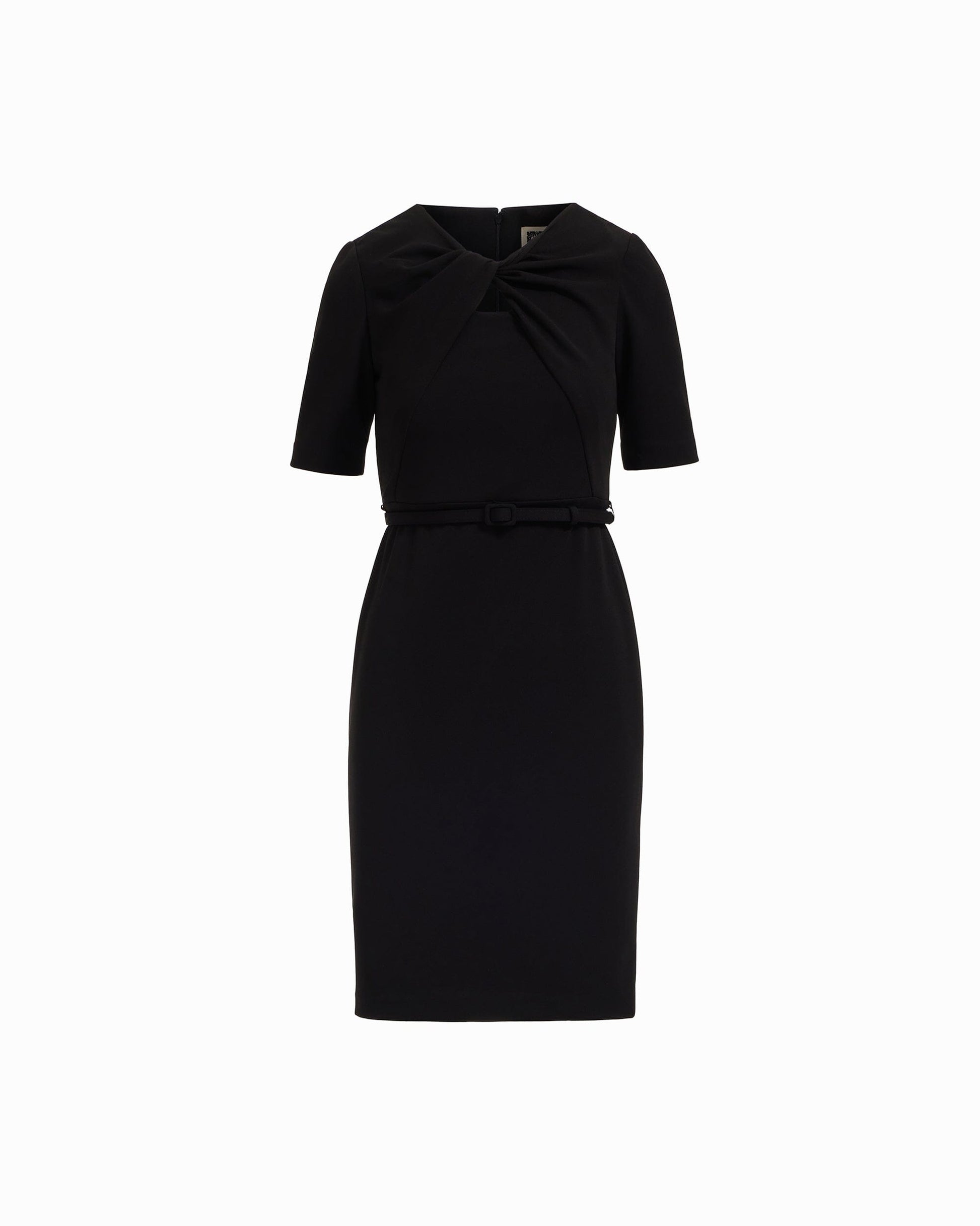 Anne Klein Long Sleeve Twist Front Dress