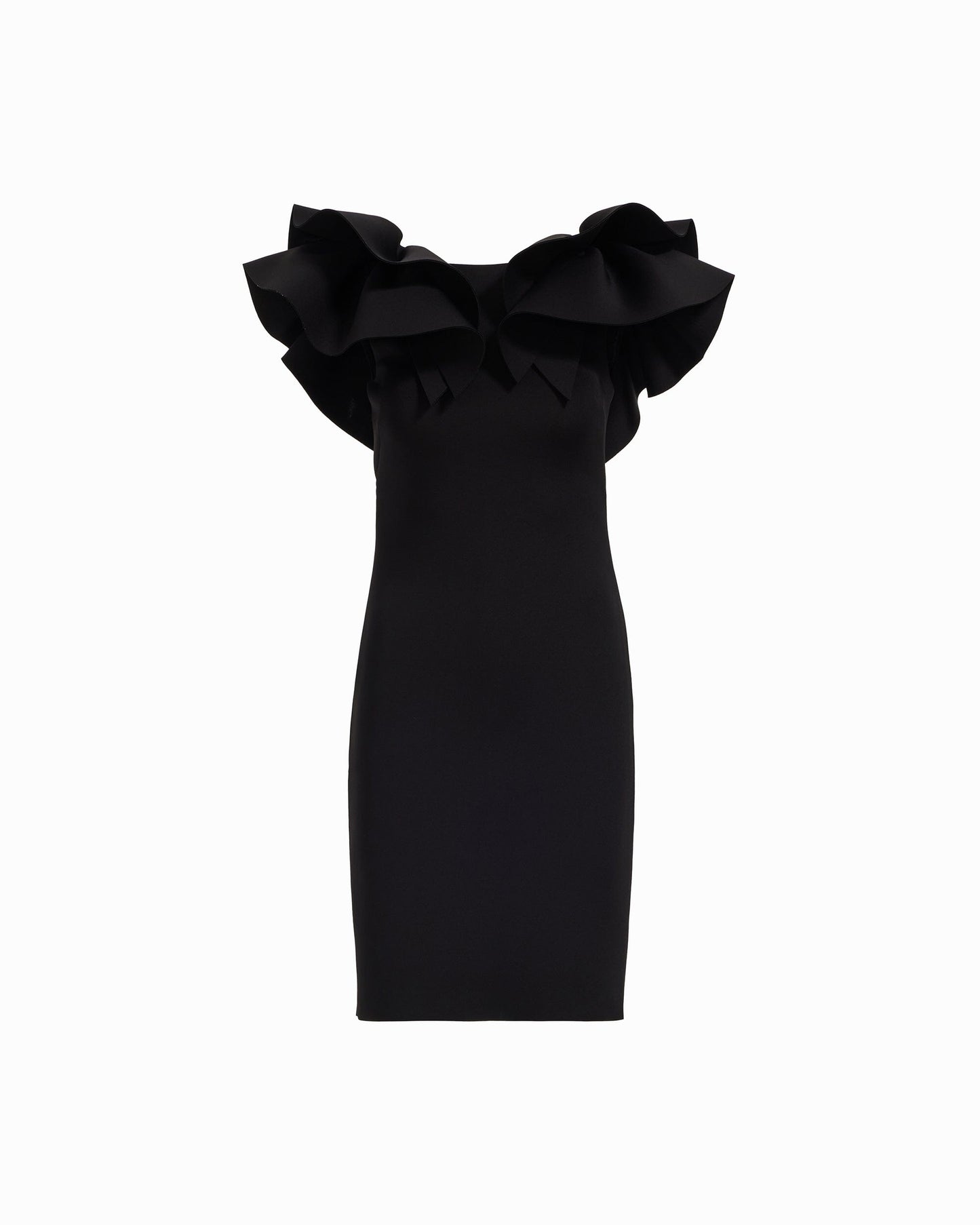 Anne Klein Ruffle Shoulder Sheath Dress