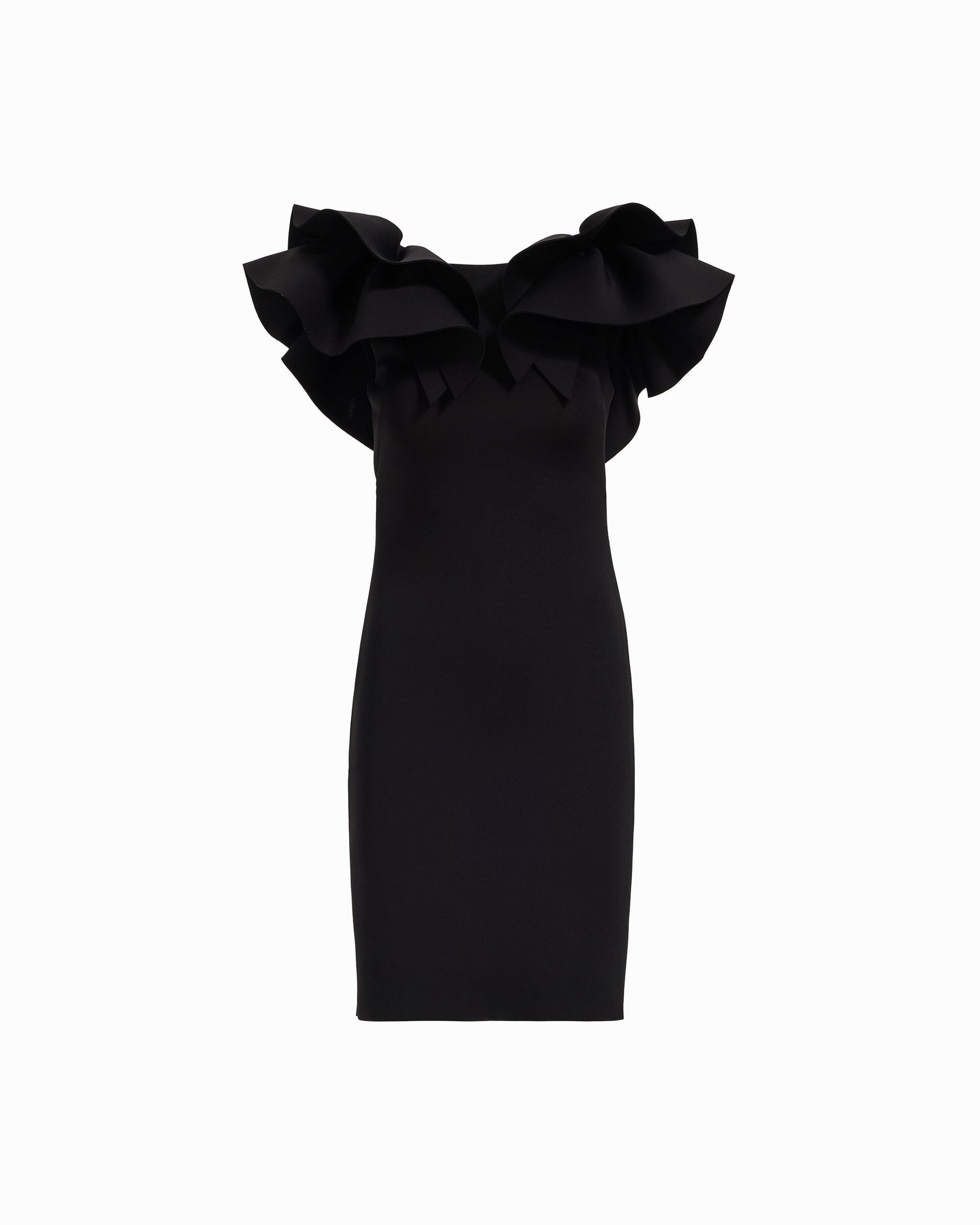 Anne Klein Ruffle Shoulder Sheath Dress