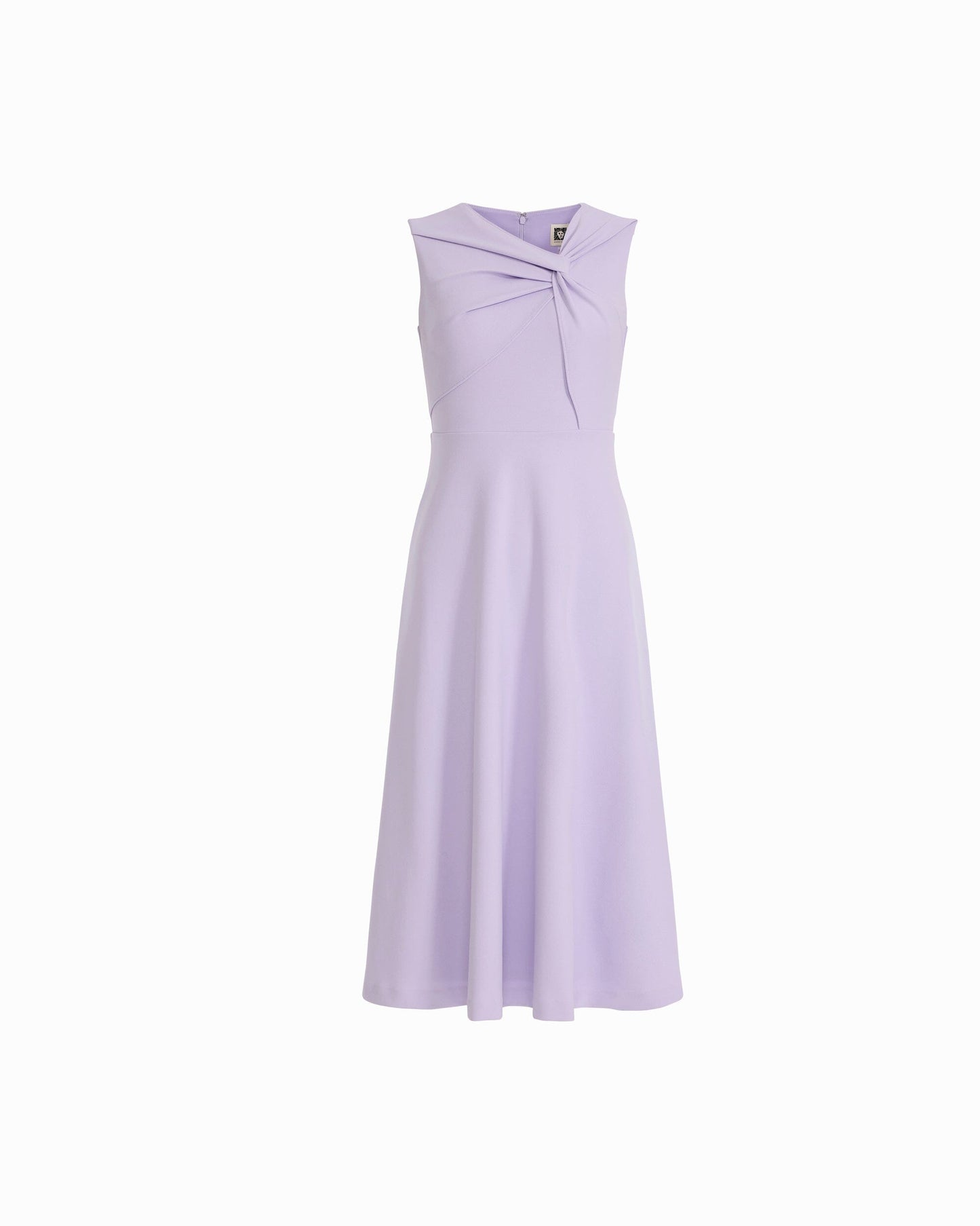 Anne Klein Twist Front A-line Midi Dress