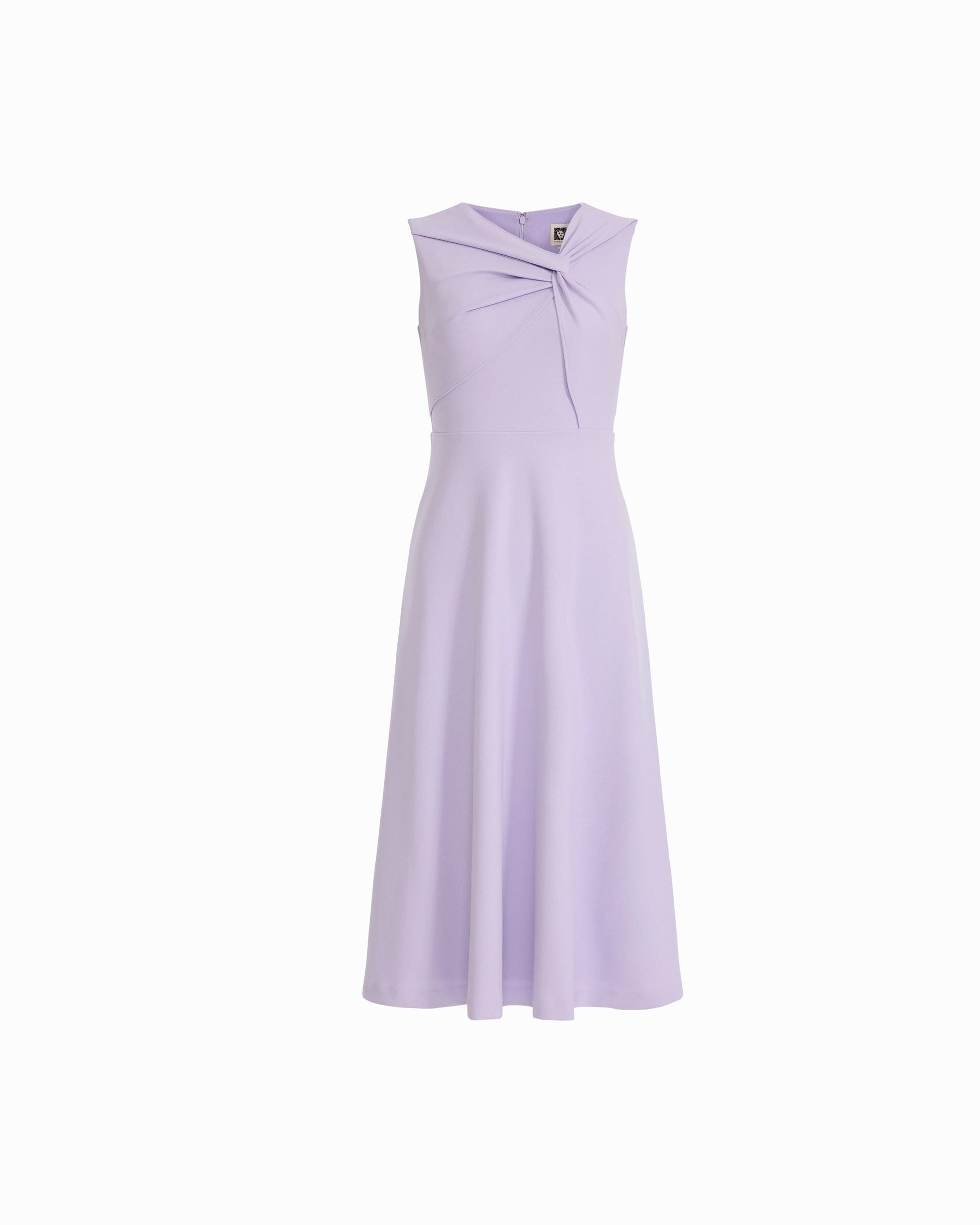 Anne Klein Twist Front A-line Midi Dress