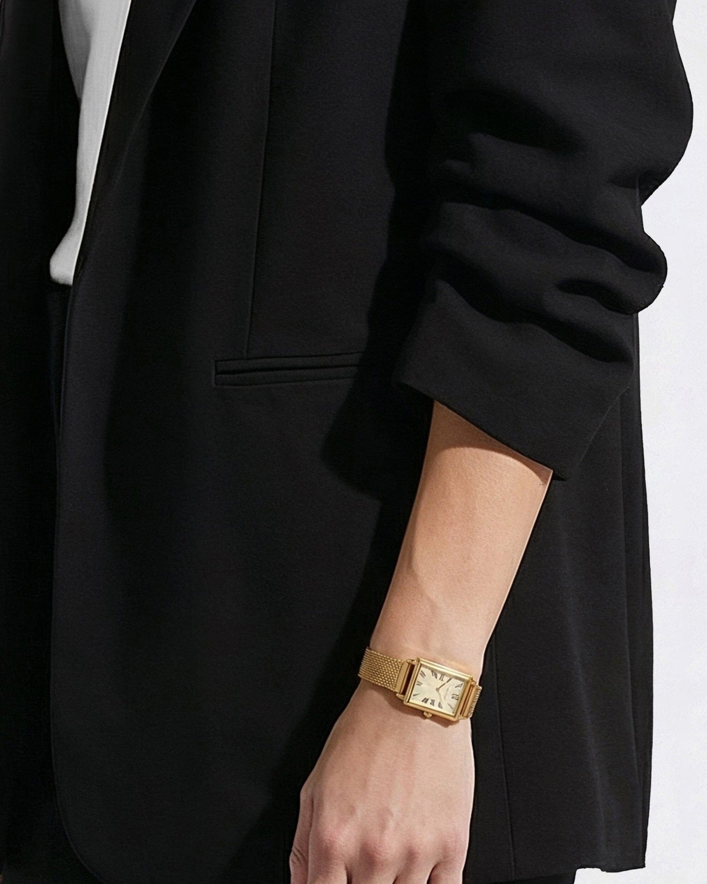 Anne Klein Scrunch Sleeve Open Front Blazer